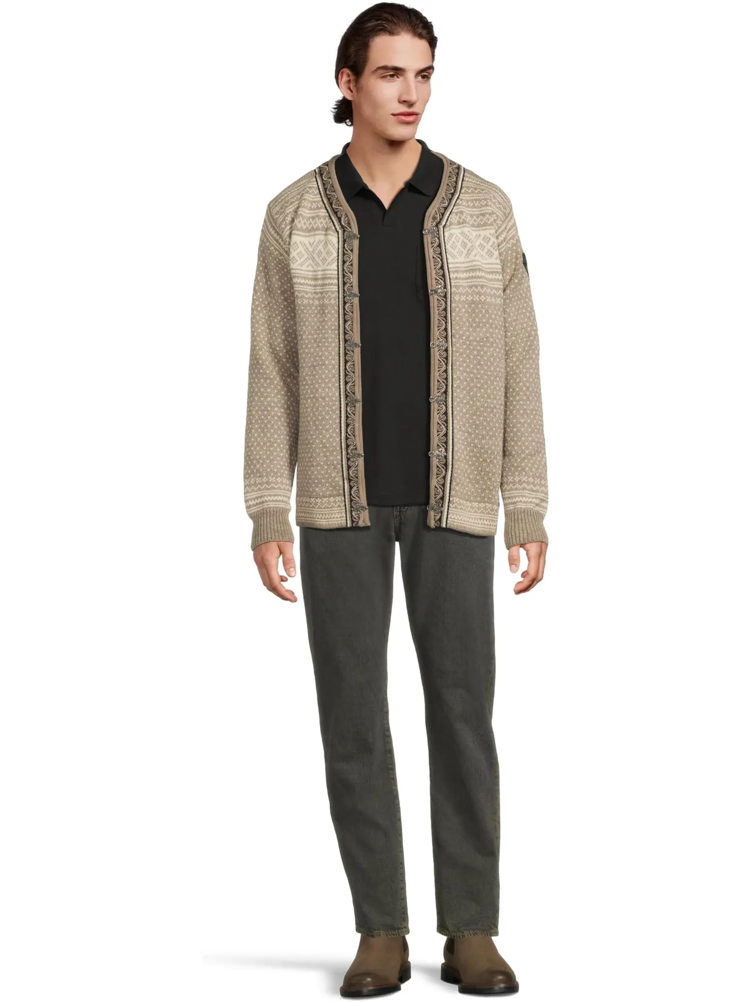 Свитер Dale of Norway Unisex Setesdal Unisex Jacket — изображение 5 из 5, натуральный белый