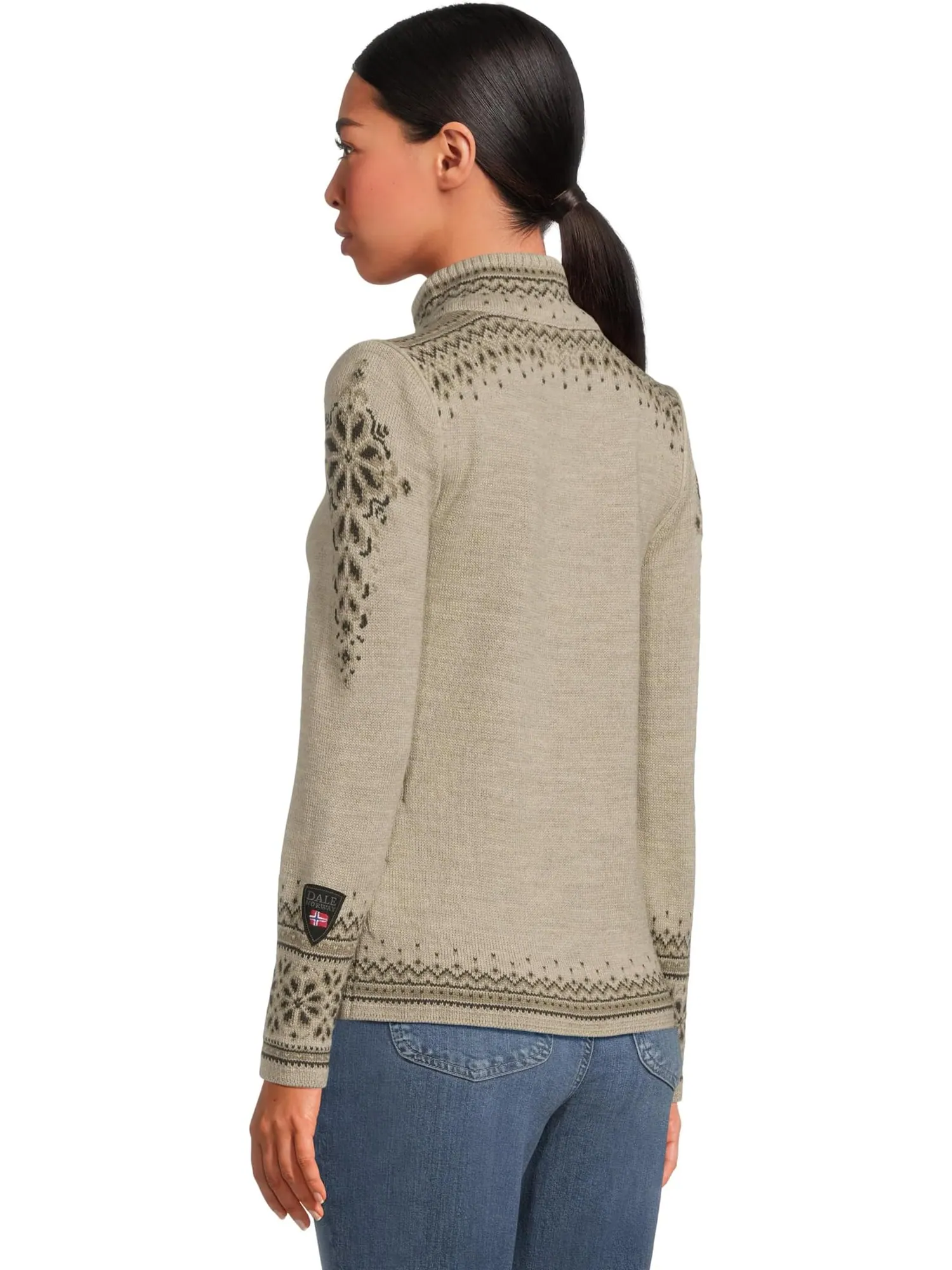 Свитер Dale of Norway Women's 140th Anniversary Feminine Jacket — изображение 3 из 5, песочный