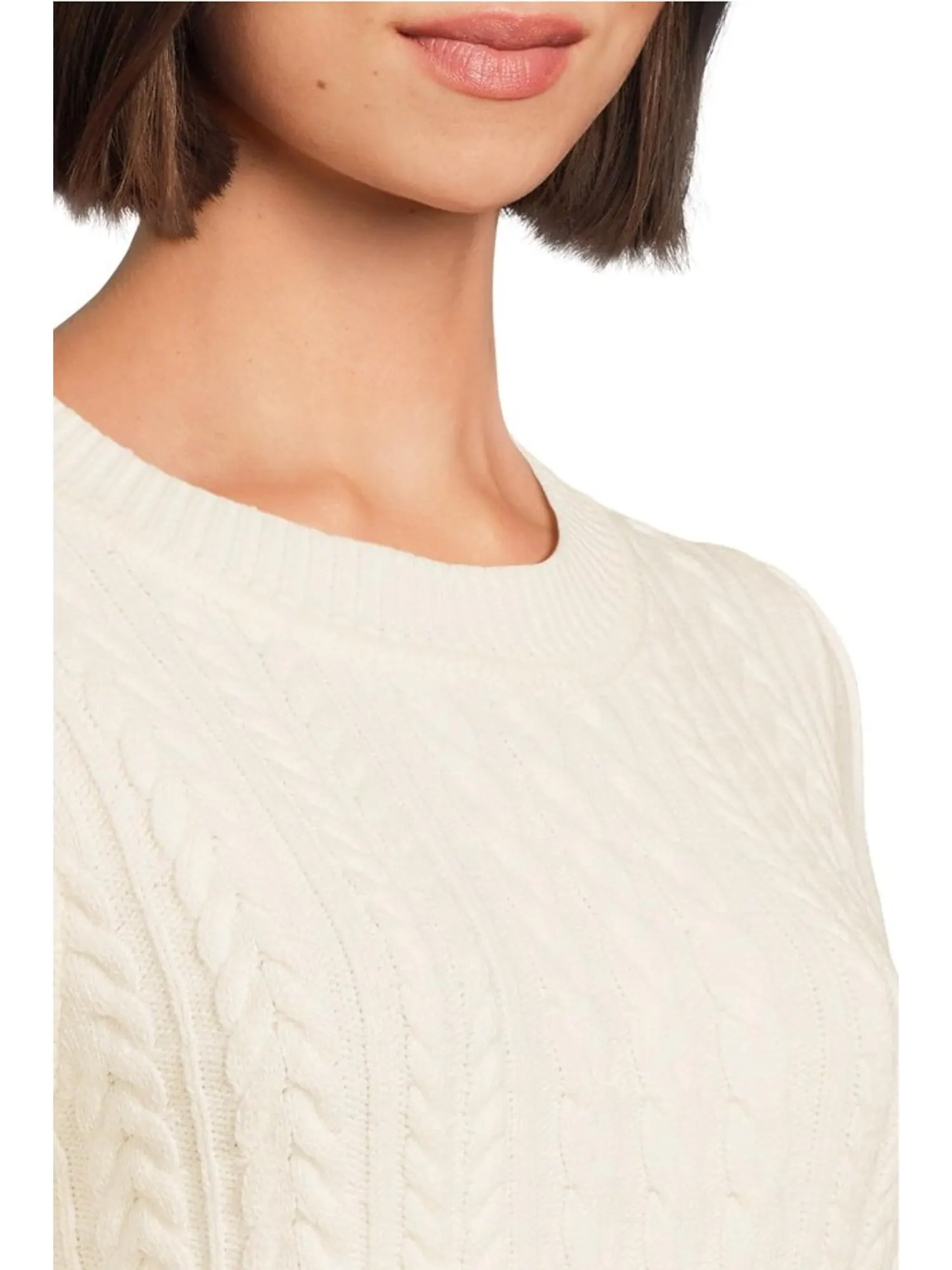 Свитер Michael Stars Women's Elaine Puff Sleeve Pullover — изображение 4 из 5, белый