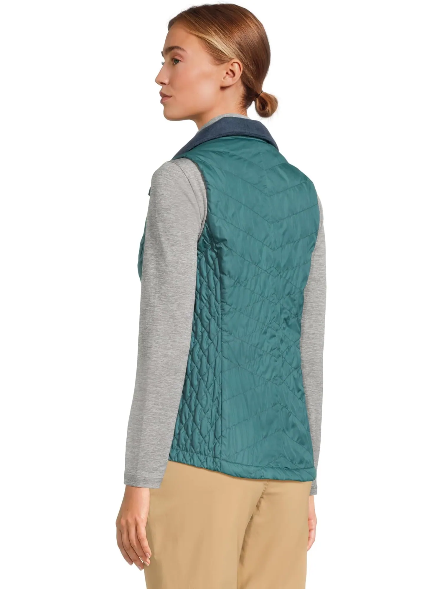 Женский жилет Primaloft на флисовой подкладке L.L.Bean — изображение 3 из 5, бирюзовый