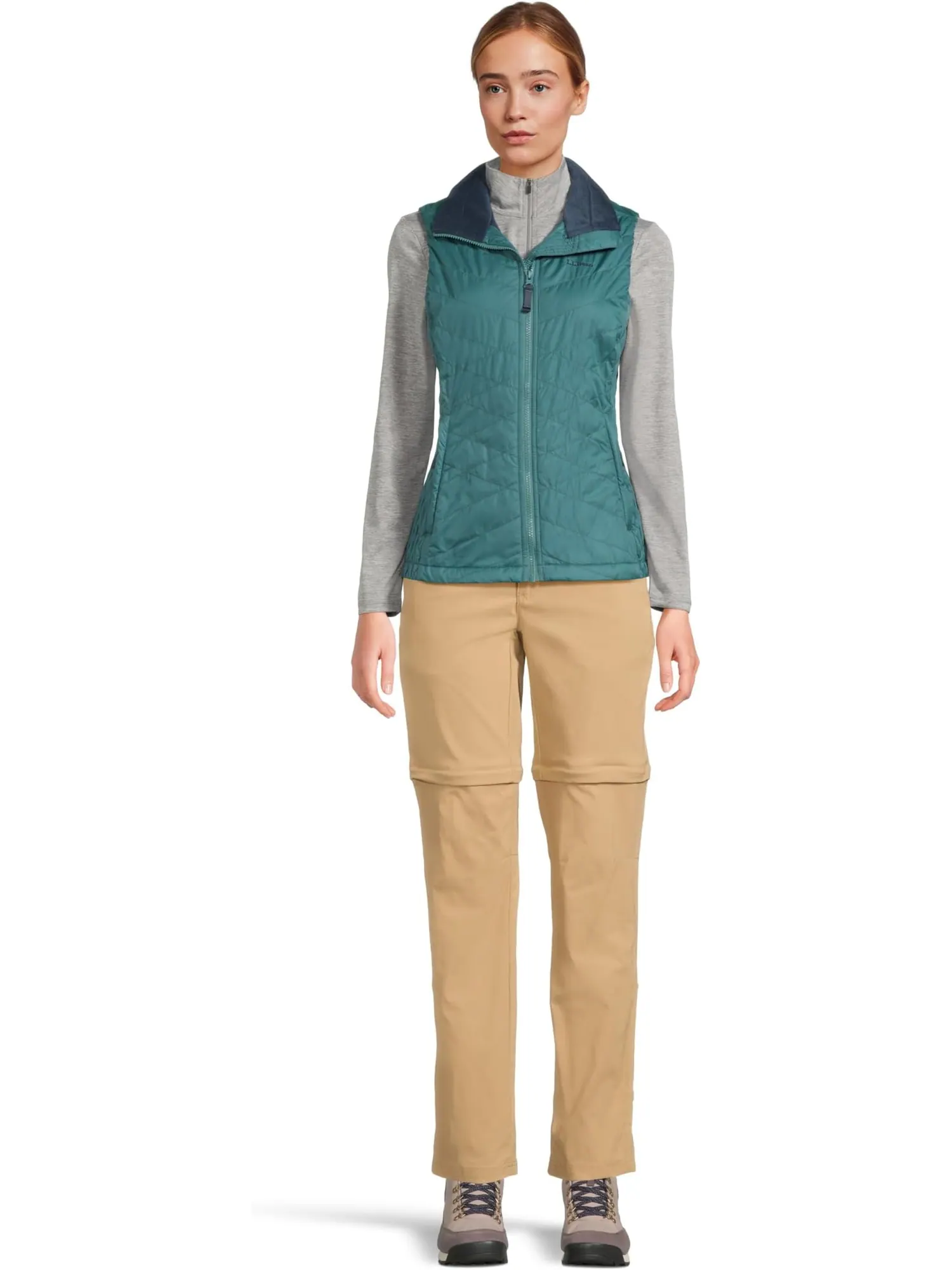 Женский жилет Primaloft на флисовой подкладке L.L.Bean — изображение 5 из 5, бирюзовый