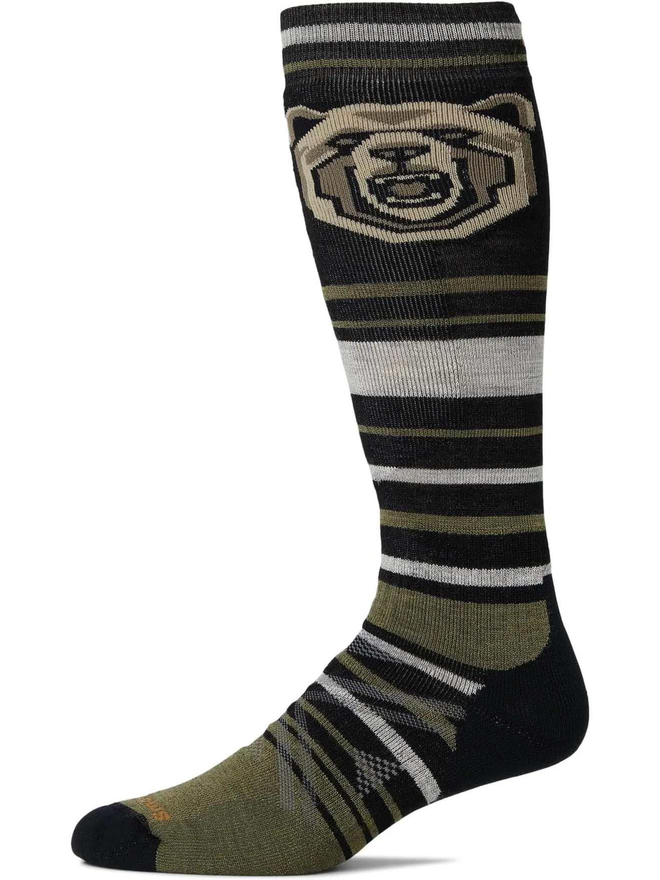 Носки Smartwool Men's Ski Full Cushion Growling Grizzly Over The Calf Socks — изображение 1 из 1, черный