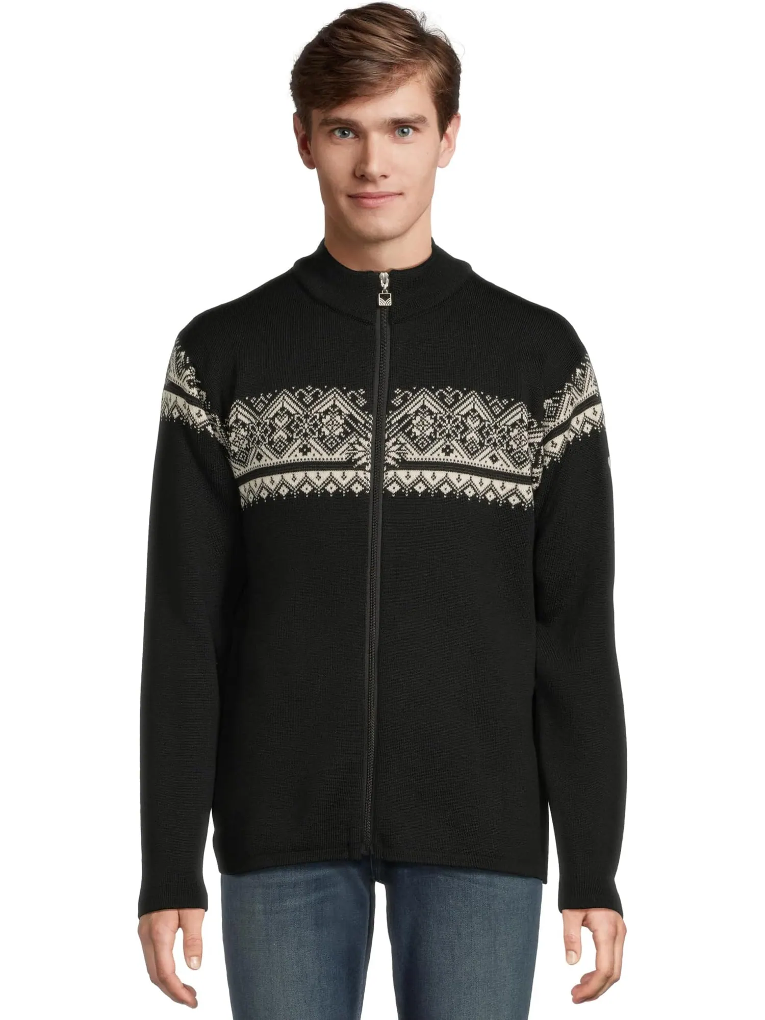 Свитер Dale of Norway Men's Moritz Masculine Jacket — изображение 1 из 5, черный