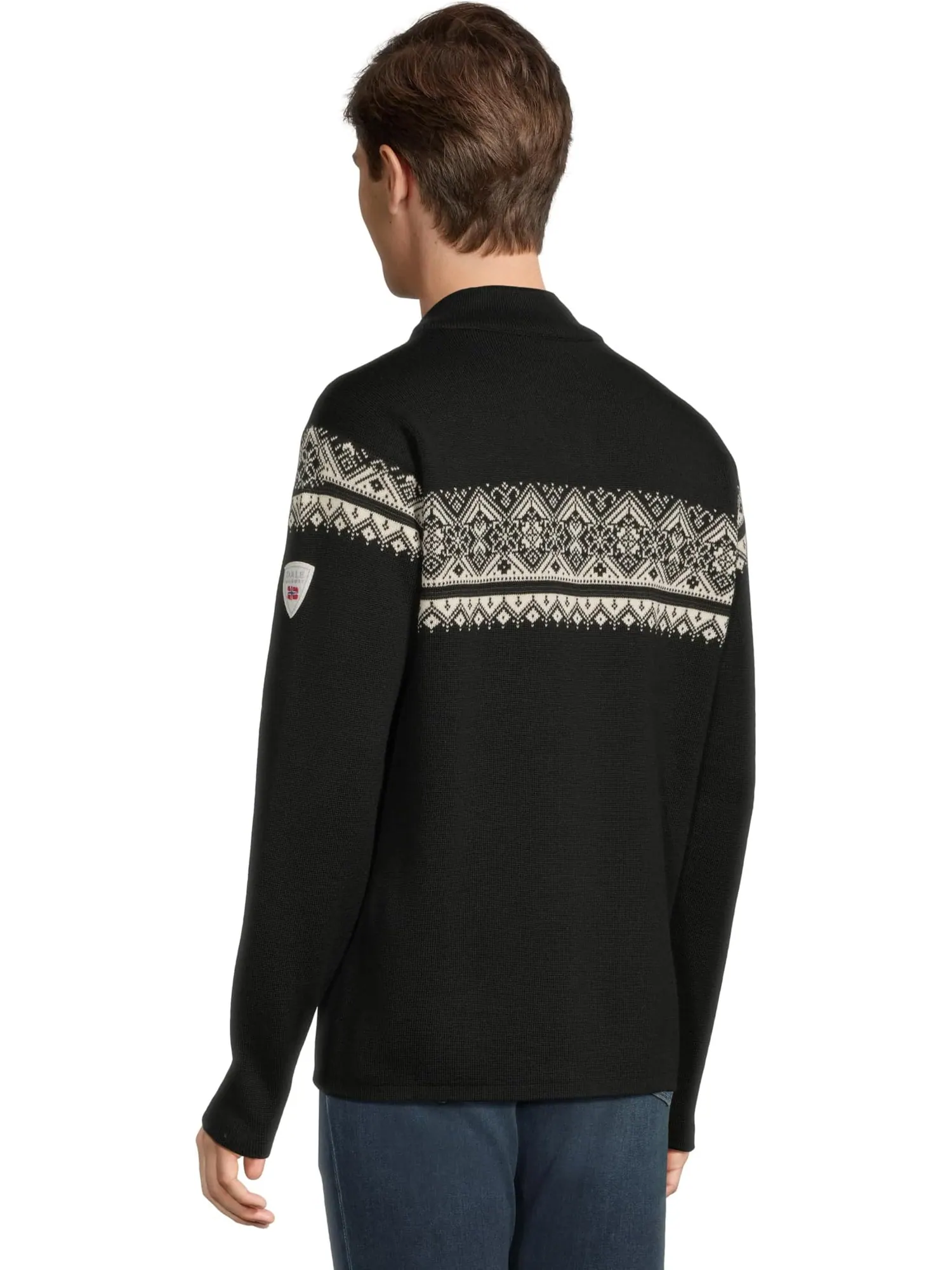 Свитер Dale of Norway Men's Moritz Masculine Jacket — изображение 3 из 5, черный