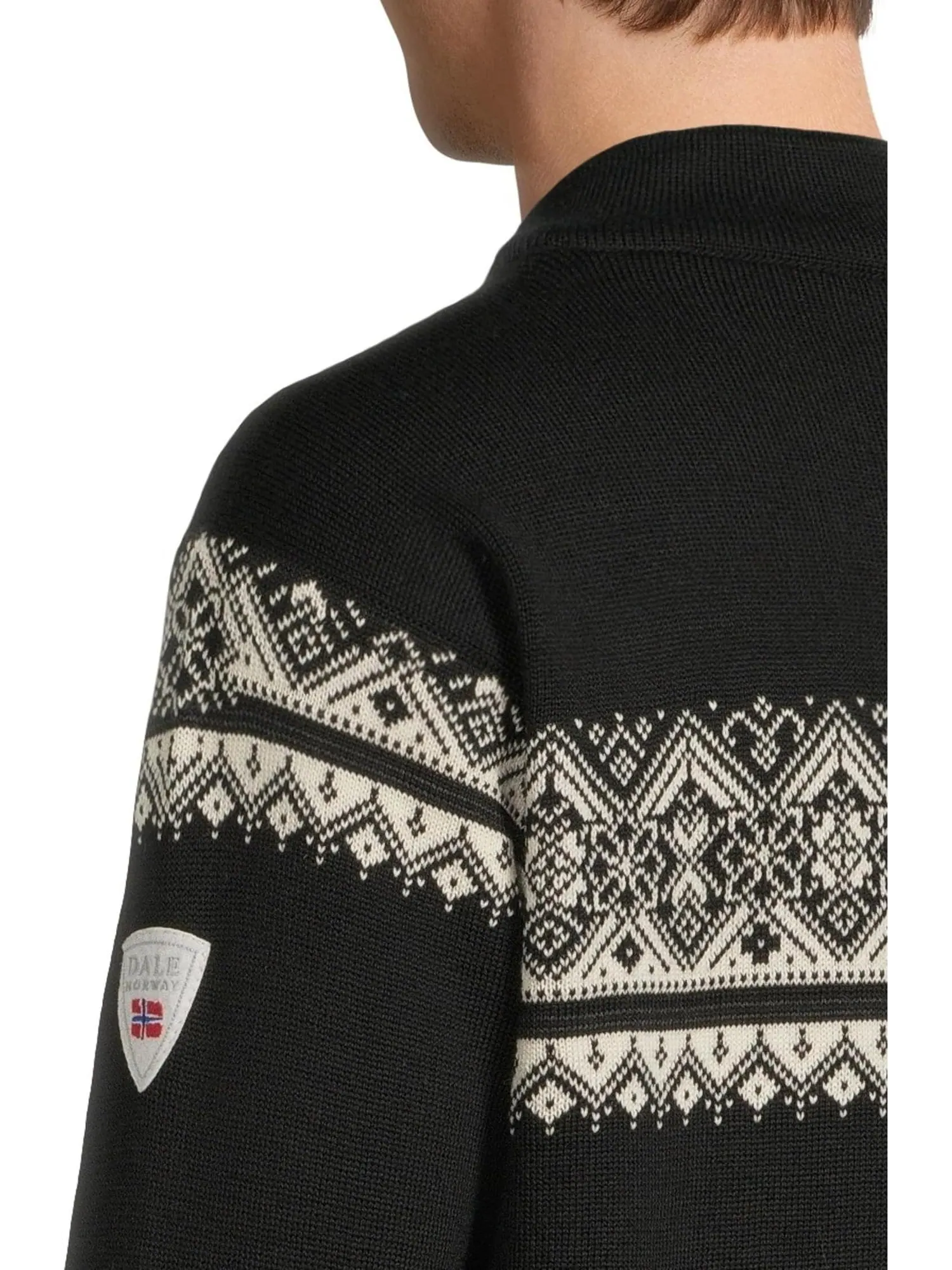 Свитер Dale of Norway Men's Moritz Masculine Jacket — изображение 4 из 5, черный