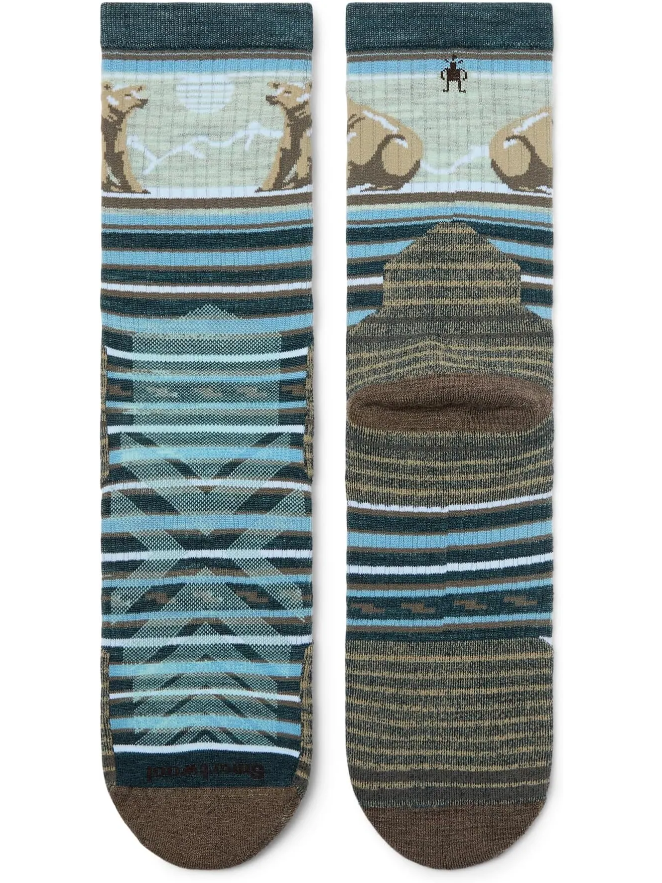 Носки Smartwool Men's Hike Targeted Cushion Bear Stripe Mid Crew Socks — изображение 2 из 2, синий