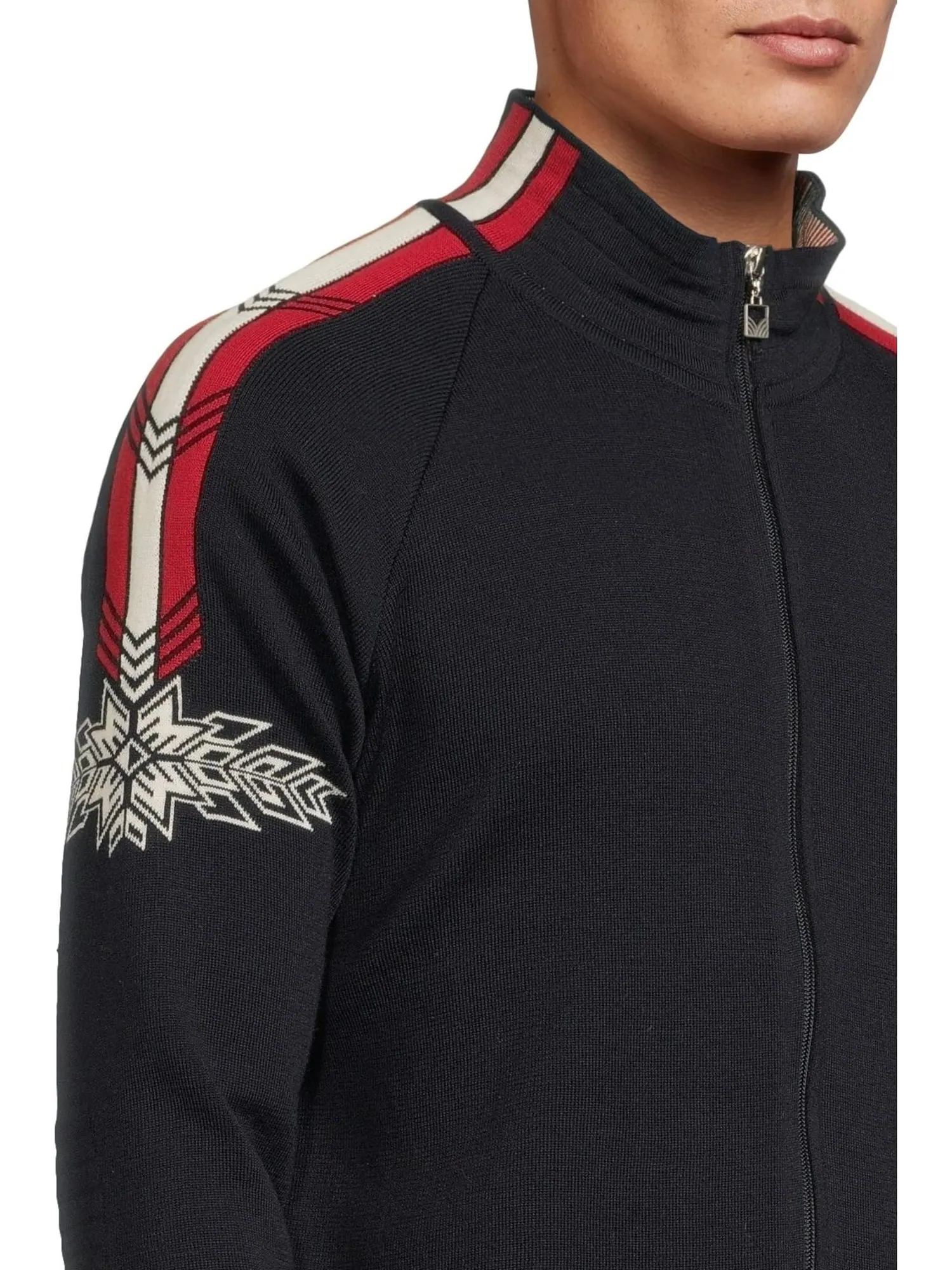Свитер Dale of Norway Men's Spirit Masculine Jacket — изображение 4 из 5, темно-синий-белый