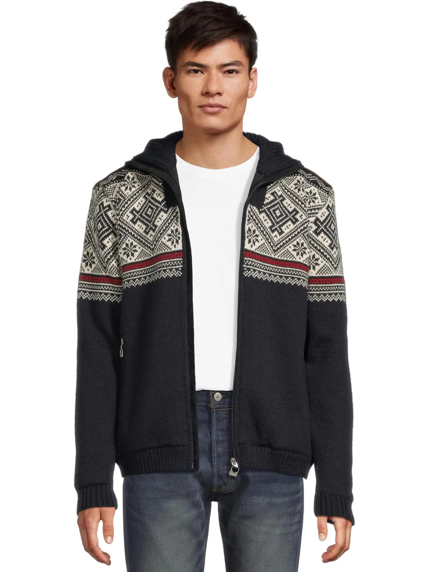 Свитер Dale of Norway Men's Hardanger Weatherproof Masculine Jacket — изображение 1 из 5, темно-синий