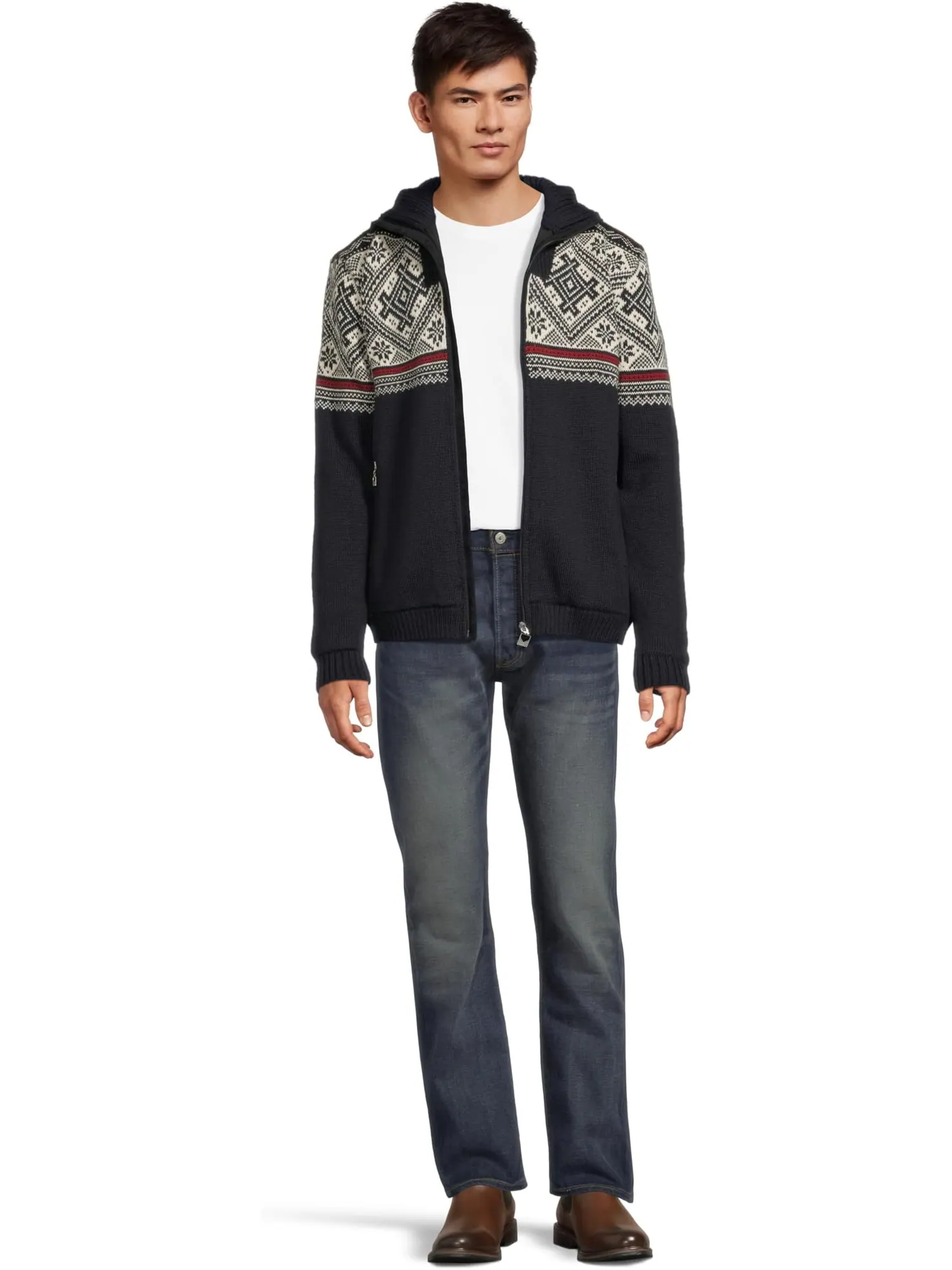 Свитер Dale of Norway Men's Hardanger Weatherproof Masculine Jacket — изображение 5 из 5, темно-синий