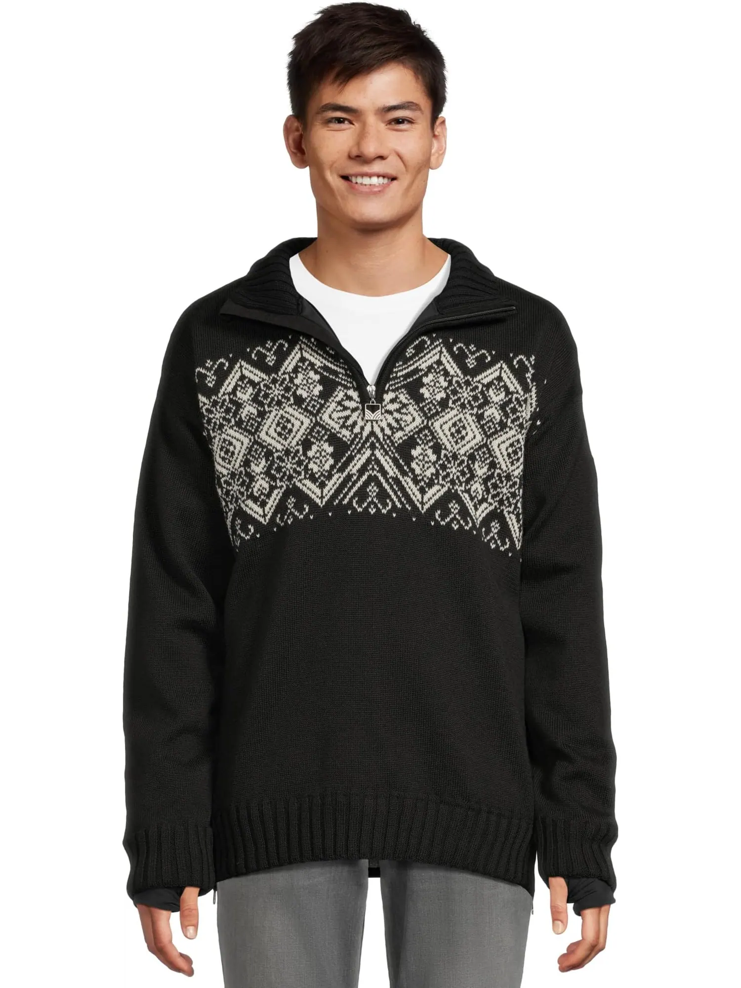 Свитер Dale of Norway Men's Roset Masculane Weatherproof Sweater — изображение 1 из 5, черный