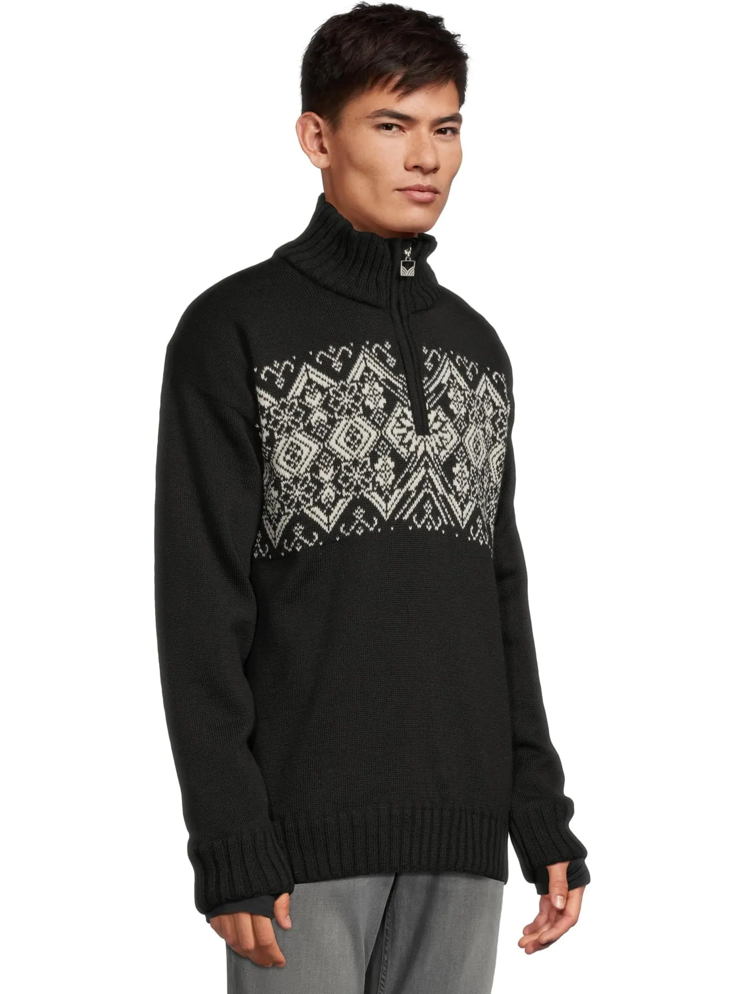 Свитер Dale of Norway Men's Roset Masculane Weatherproof Sweater — изображение 2 из 5, черный