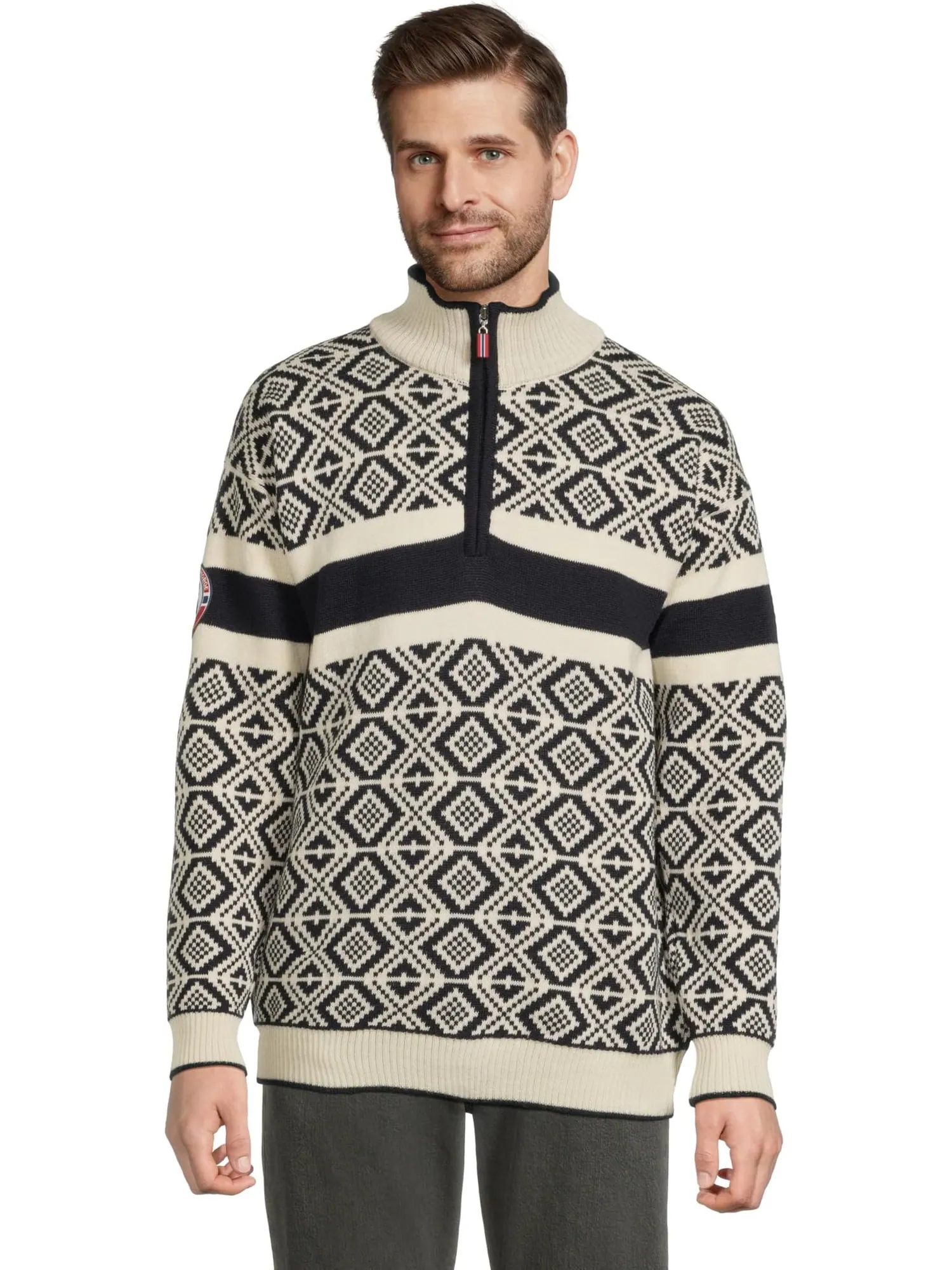 Свитер Dale of Norway Men's Cortina Team Norway Masculine Sweater — изображение 1 из 5, темно-синий