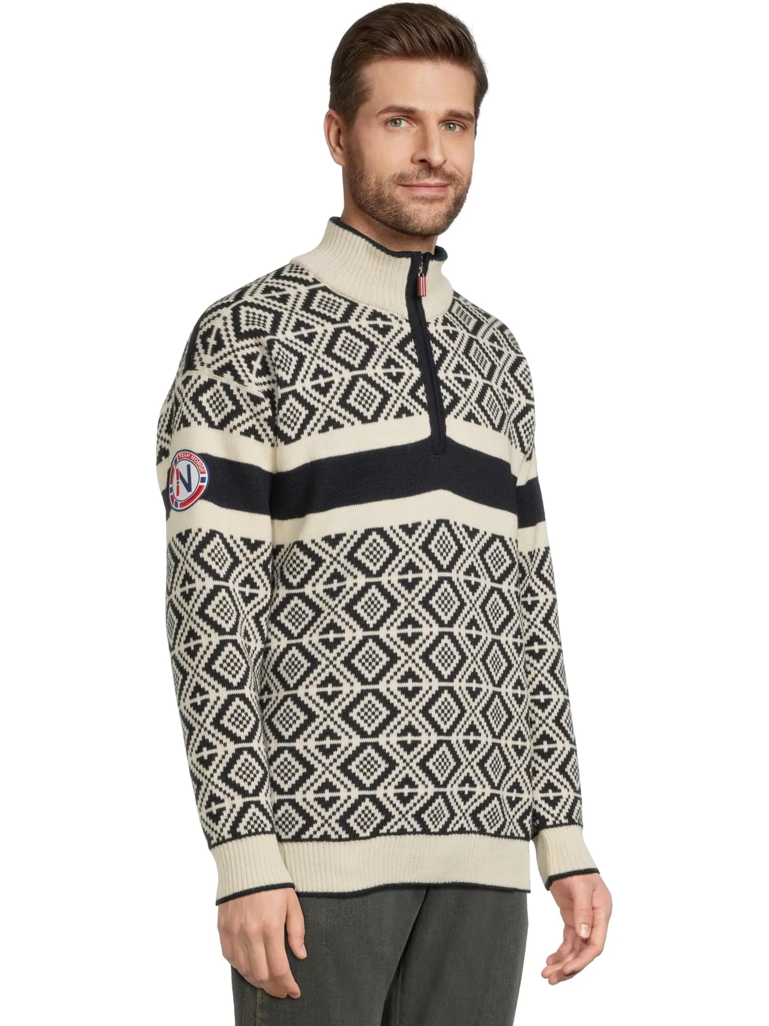 Свитер Dale of Norway Men's Cortina Team Norway Masculine Sweater — изображение 2 из 5, темно-синий