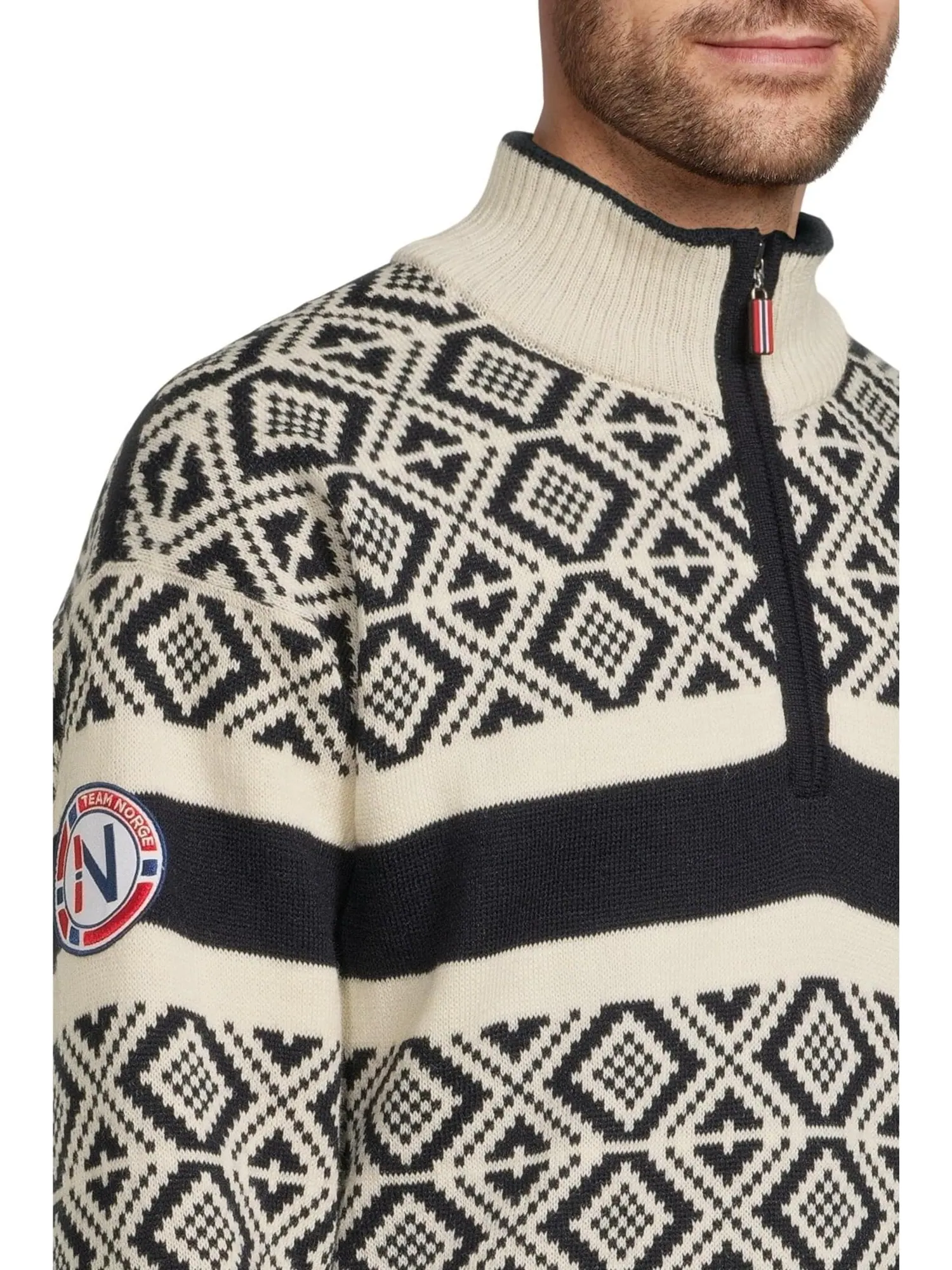 Свитер Dale of Norway Men's Cortina Team Norway Masculine Sweater — изображение 4 из 5, темно-синий