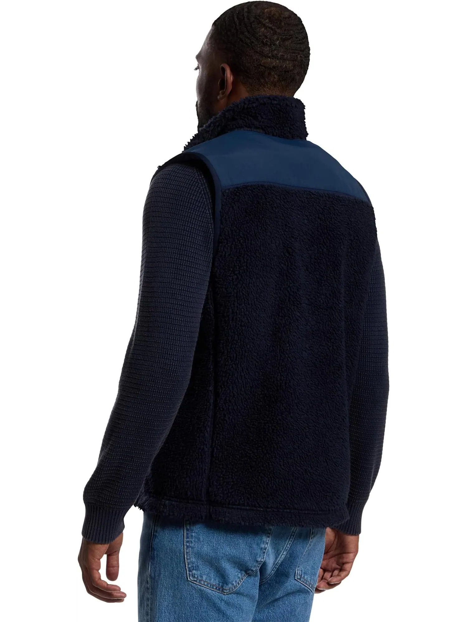 Жилет Bean's Sherpa Vest Regular для мужчин L.L.Bean — изображение 3 из 5, классический темно-синий