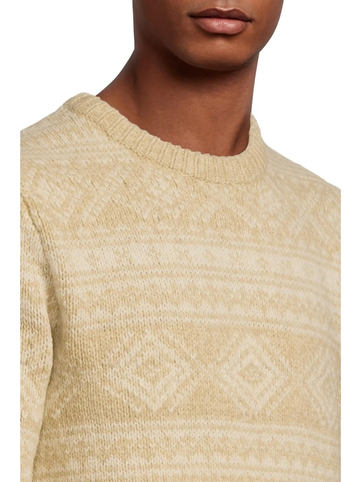 Свитер L.L.Bean Men's Classic Ragg Wool Crew Sweater Fair Isle — изображение 4 из 5, натуральный