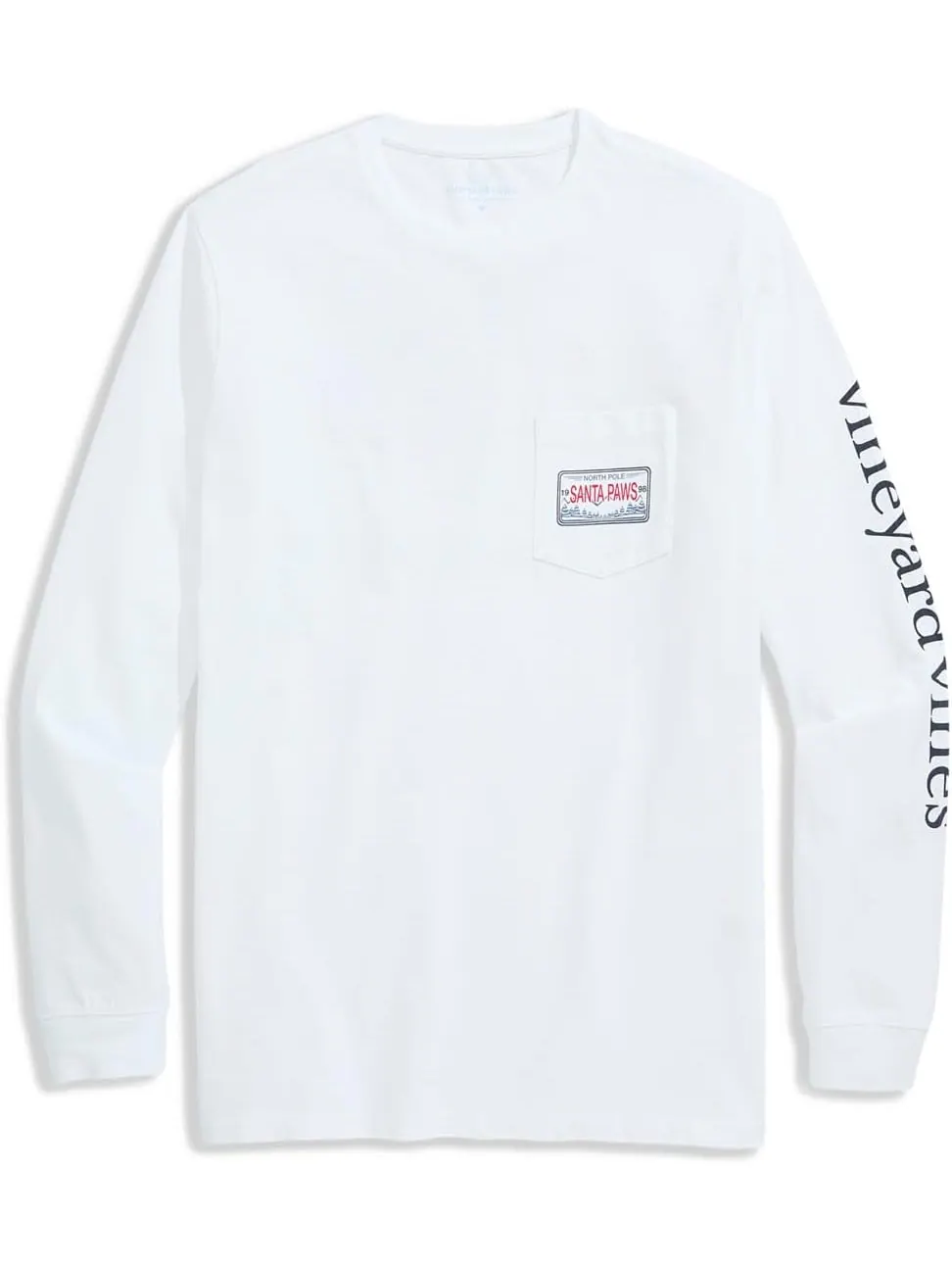 Мужская футболка Dog Flying с длинным рукавом Vineyard Vines — изображение 1 из 3, белый