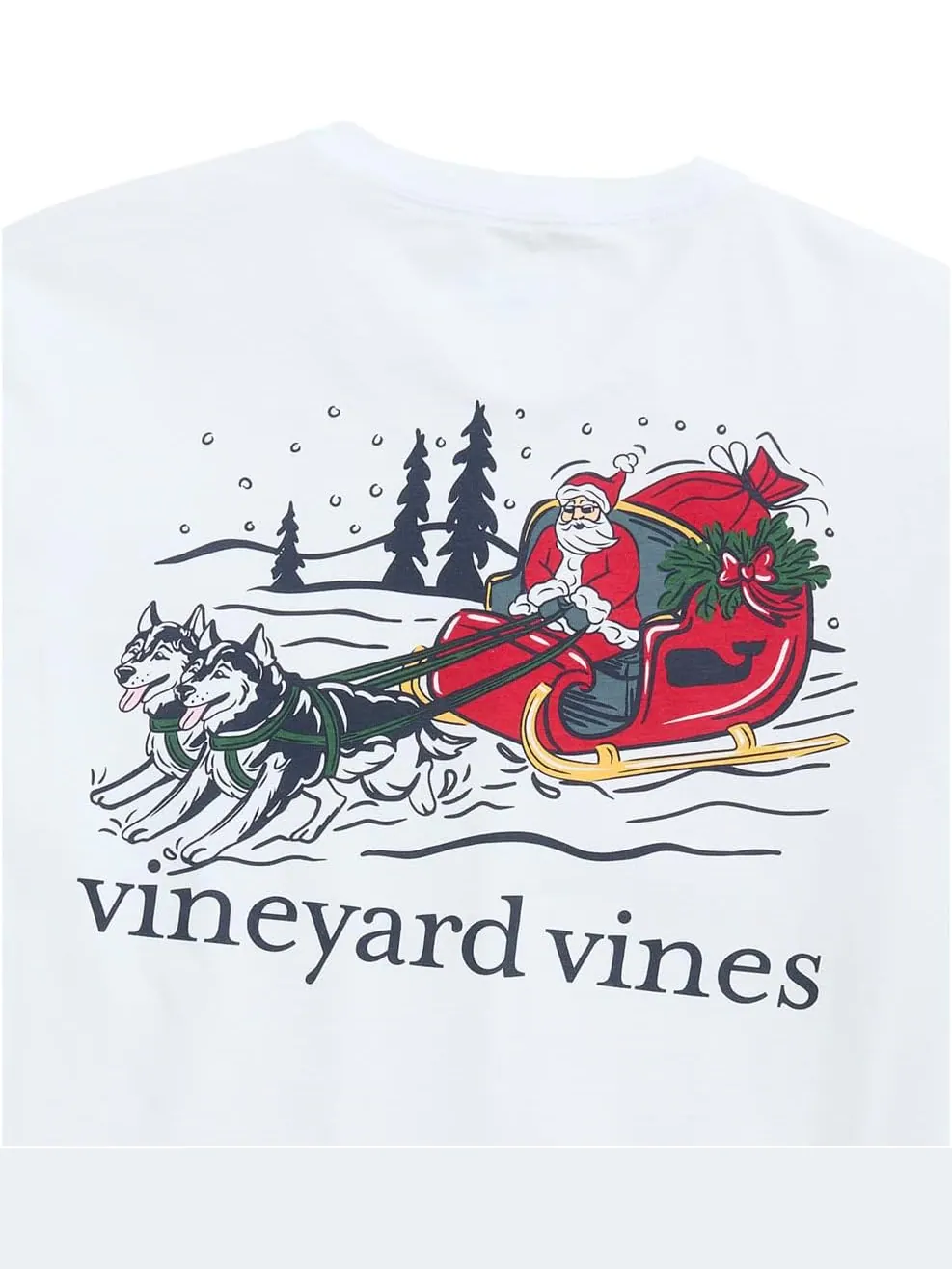 Мужская футболка Dog Flying с длинным рукавом Vineyard Vines — изображение 3 из 3, белый