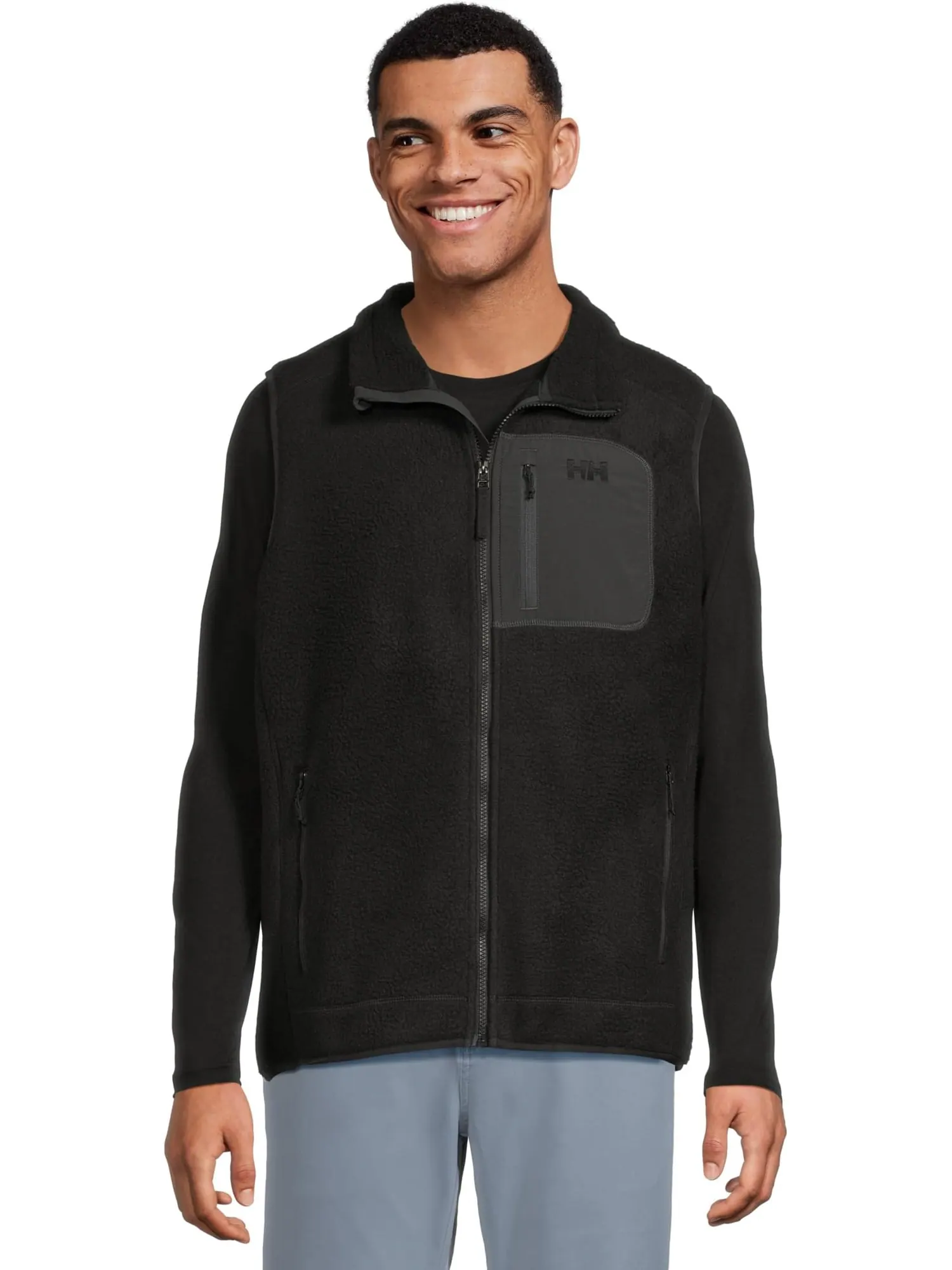 Свитер Helly Hansen Men's Panorama Pile Block Vest — изображение 1 из 5, черный
