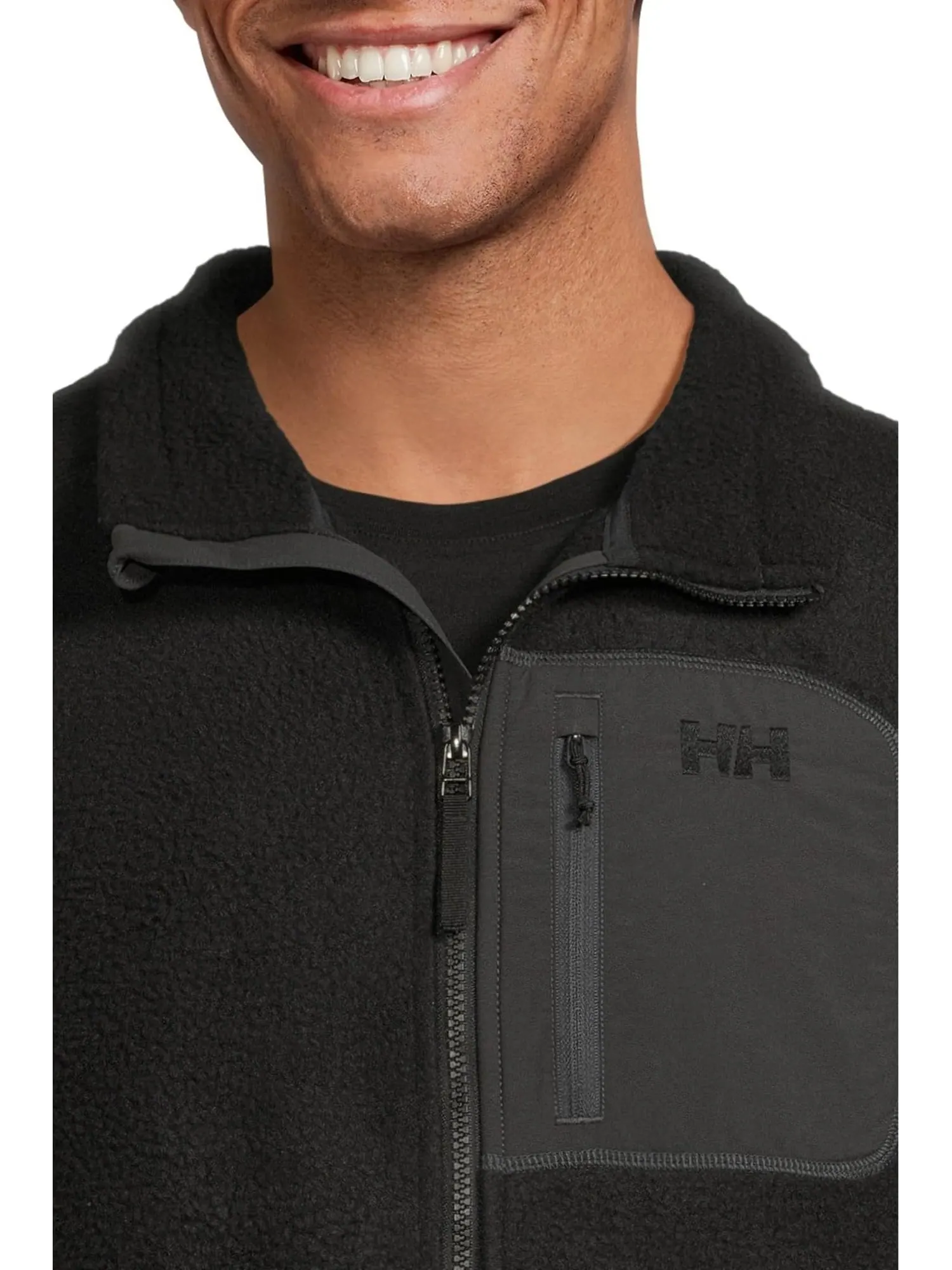 Свитер Helly Hansen Men's Panorama Pile Block Vest — изображение 4 из 5, черный