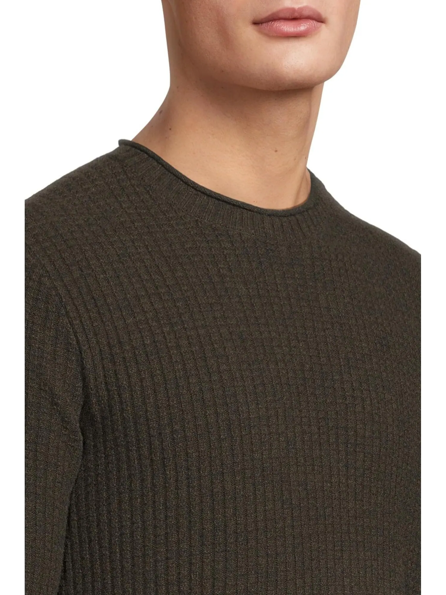 Свитер Royal Robbins Men's Rockcraft Waffle Crew — изображение 4 из 5, черный оливковый
