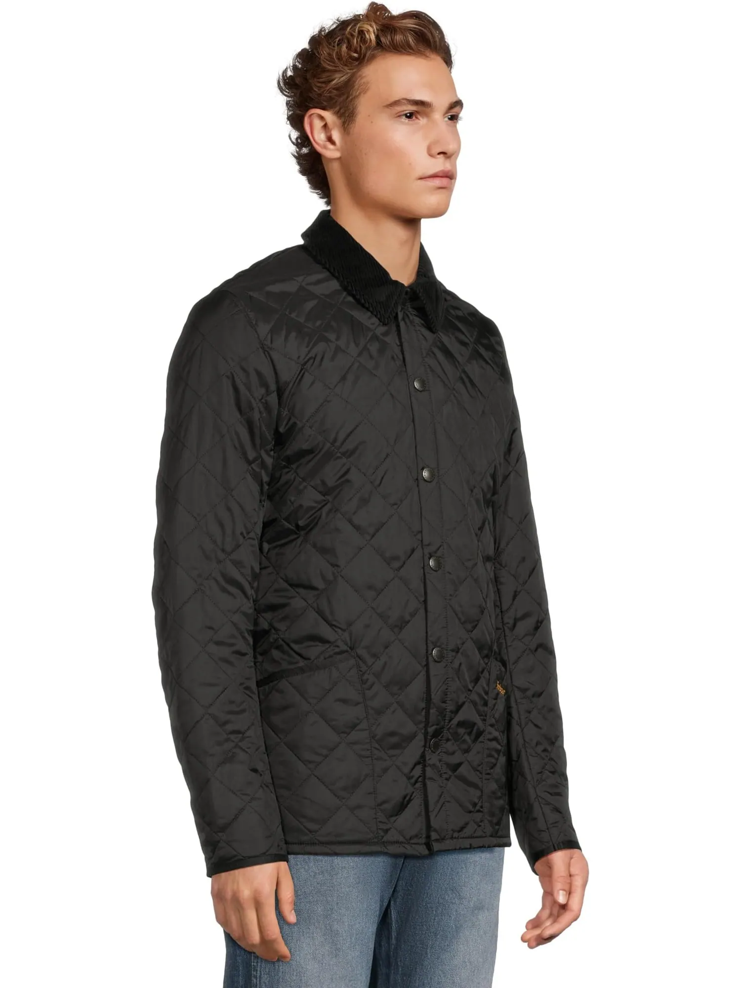 Мужская стеганая куртка Heritage Liddesdale Barbour — изображение 2 из 5, черный