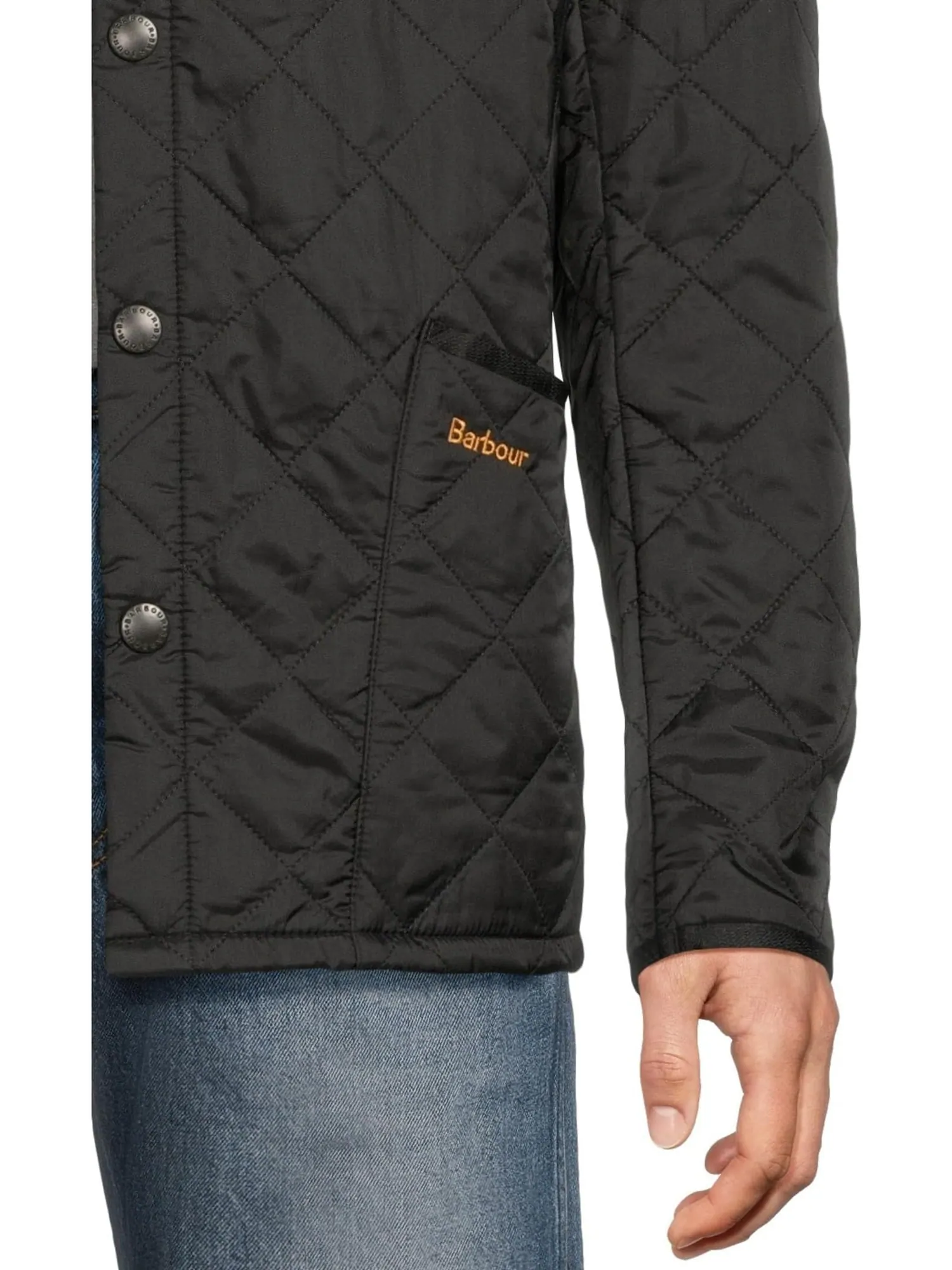 Мужская стеганая куртка Heritage Liddesdale Barbour — изображение 4 из 5, черный