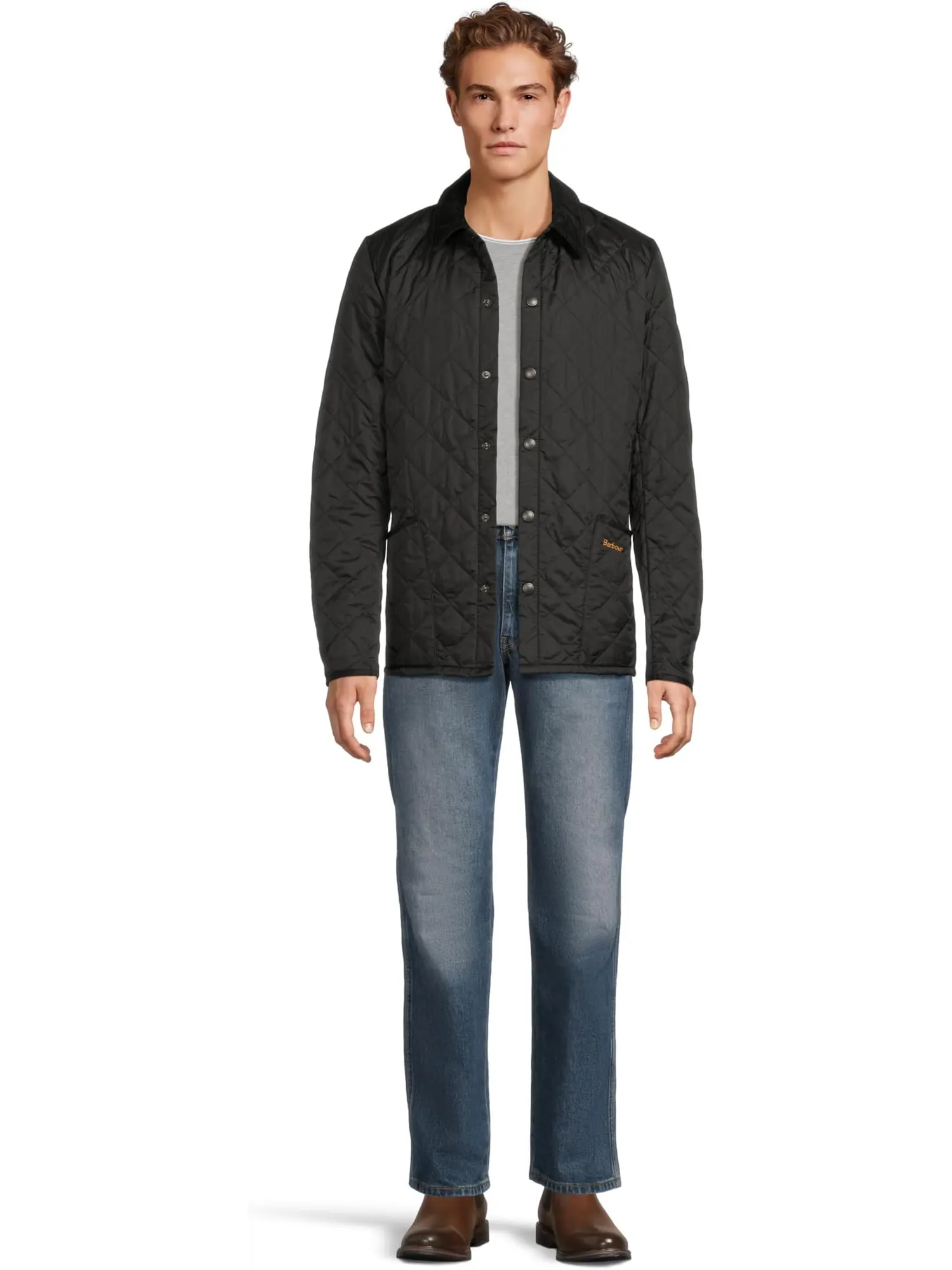 Мужская стеганая куртка Heritage Liddesdale Barbour — изображение 5 из 5, черный