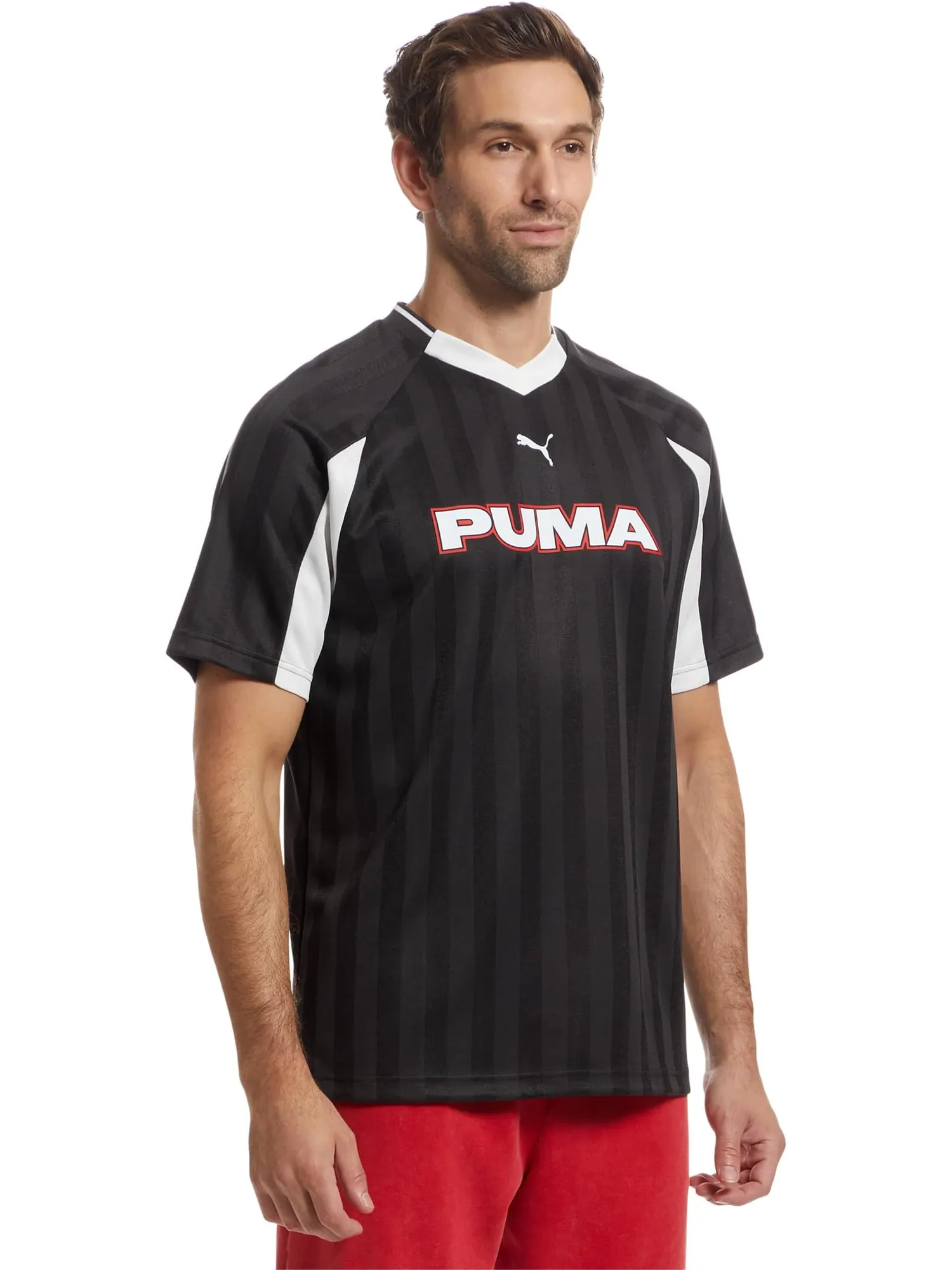 Мужская спортивная футбольная майка PUMA — изображение 2 из 5, черный