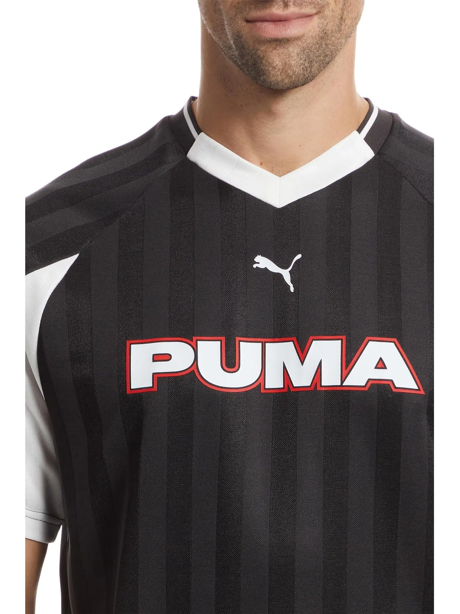 Мужская спортивная футбольная майка PUMA — изображение 4 из 5, черный
