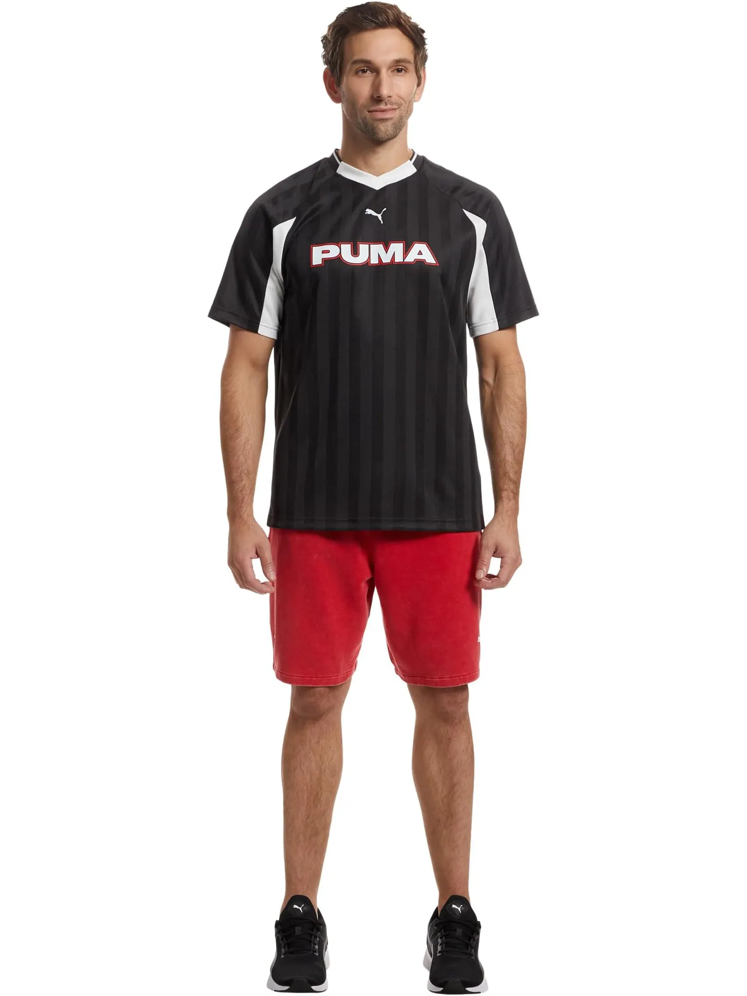 Мужская спортивная футбольная майка PUMA — изображение 5 из 5, черный