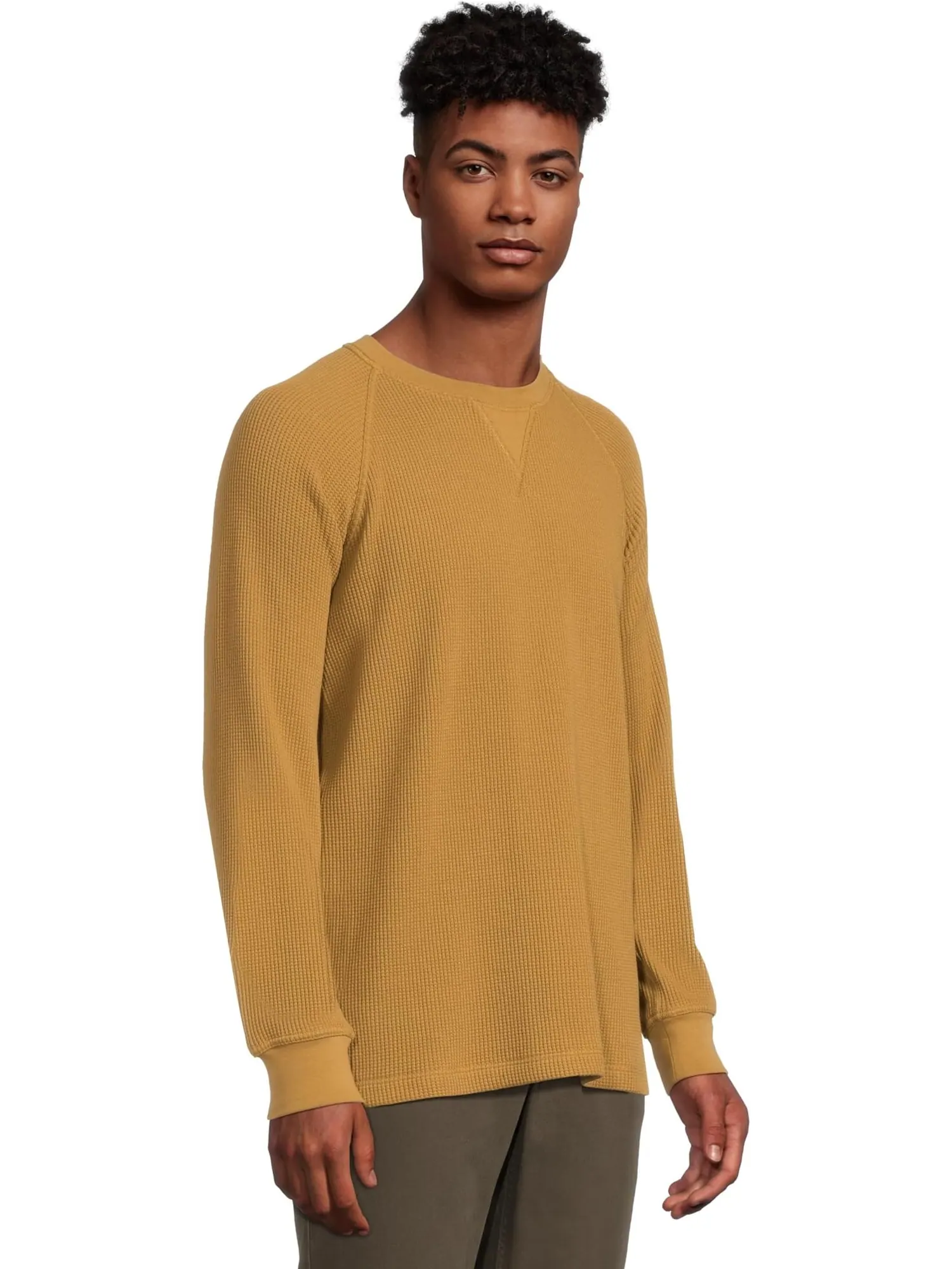 Мужская фирменная вафельная майка Regular L.L.Bean — изображение 2 из 5, коричневый