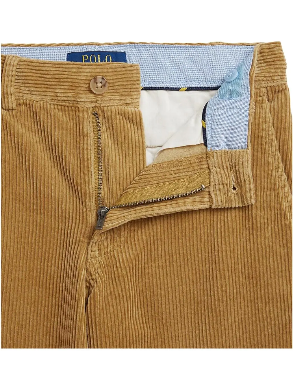 Вельветовые брюки Bedford Straight Fit Polo Ralph Lauren Kids — изображение 3 из 3, бежевый