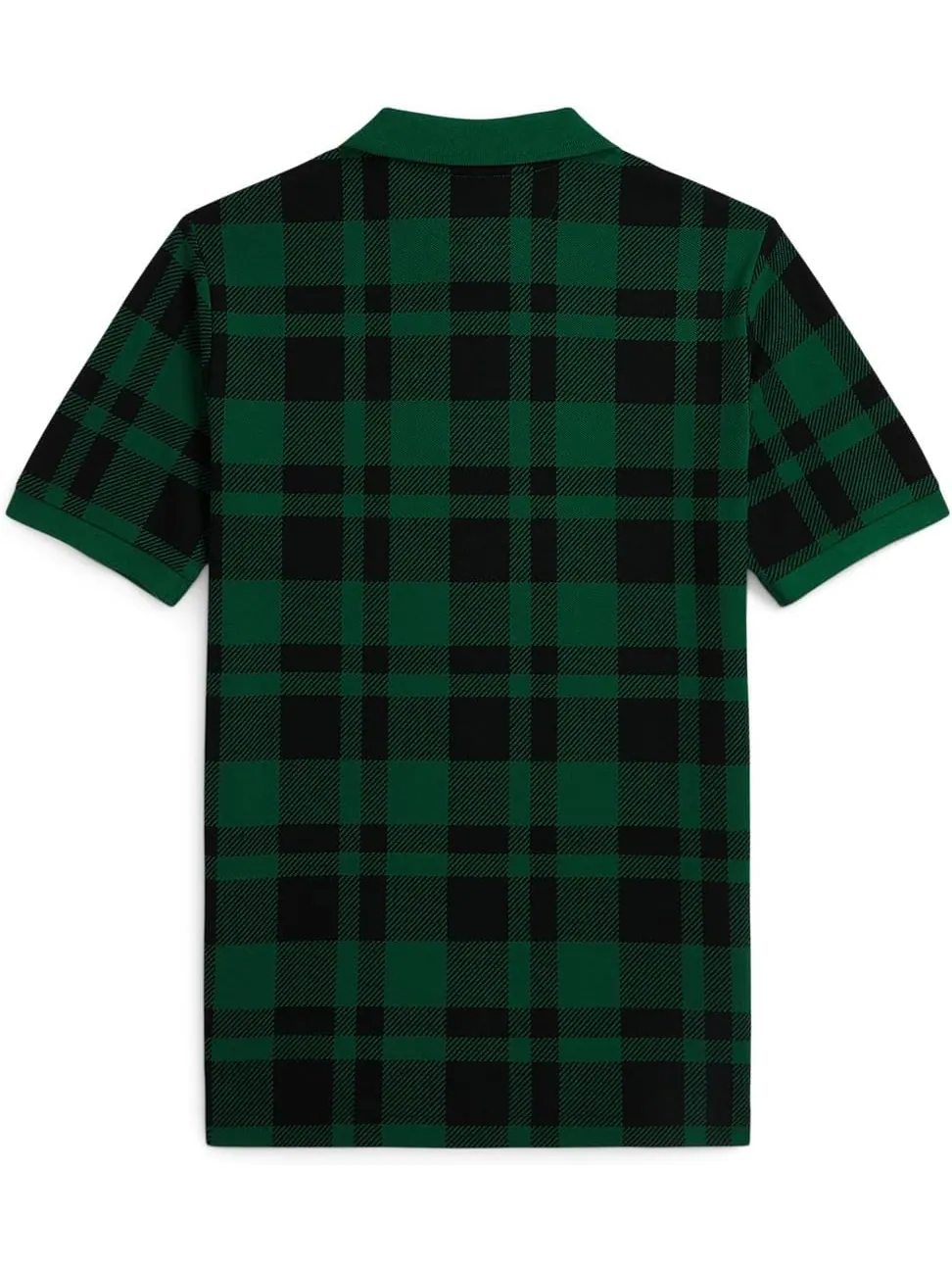 Рубашка-поло из хлопковой сетки в клетку Polo Ralph Lauren Kids — изображение 2 из 2, зеленый