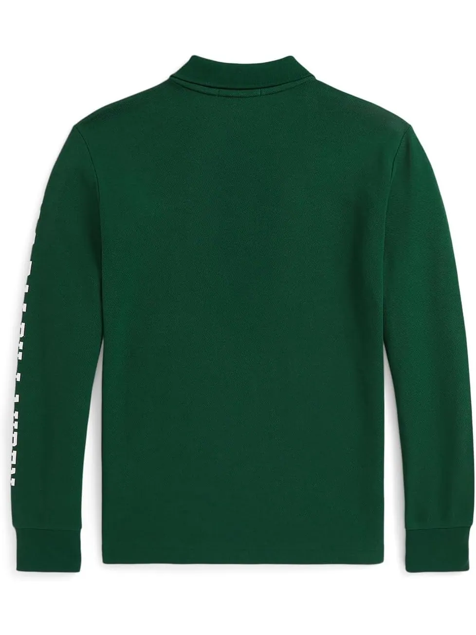Рубашка-поло из хлопковой сетки с логотипом Polo Ralph Lauren Kids — изображение 2 из 2, лесной зеленый