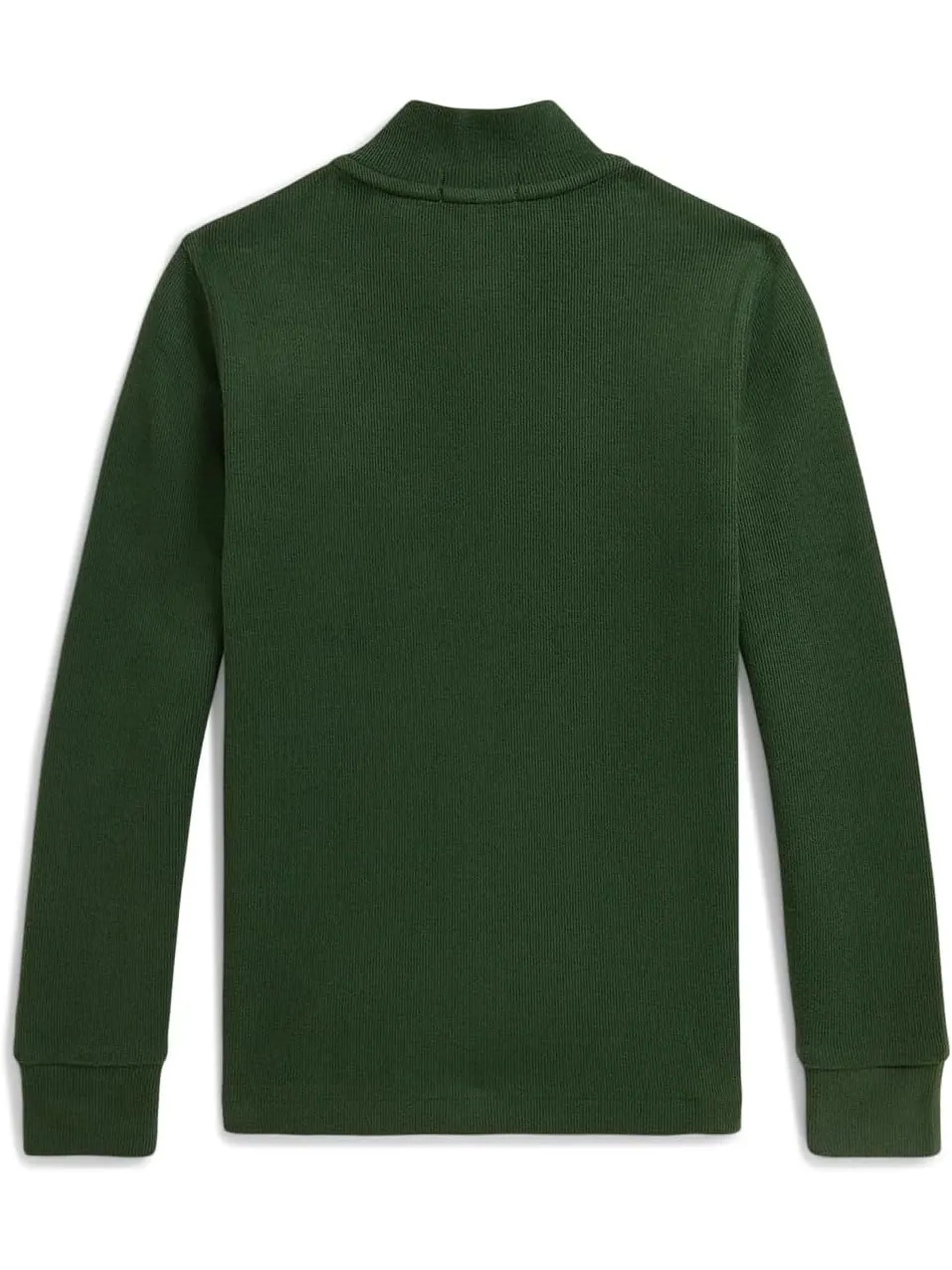 Свитер Polo Ralph Lauren Kids Estate-Rib Quarter-Zip Pullover — изображение 2 из 2, зеленый