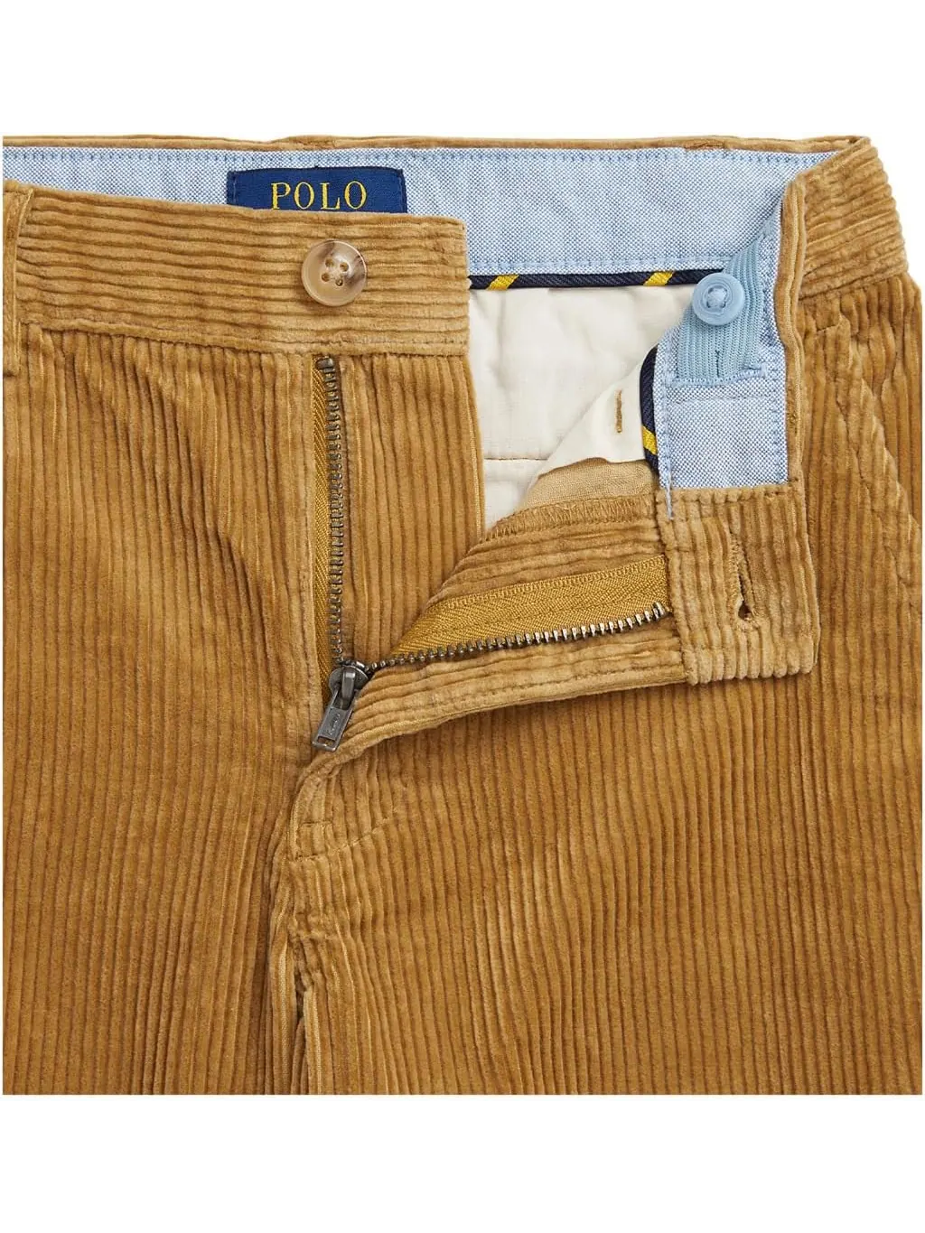 Вельветовые брюки Bedford Straight Fit Polo Ralph Lauren Kids — изображение 3 из 3, бежевый