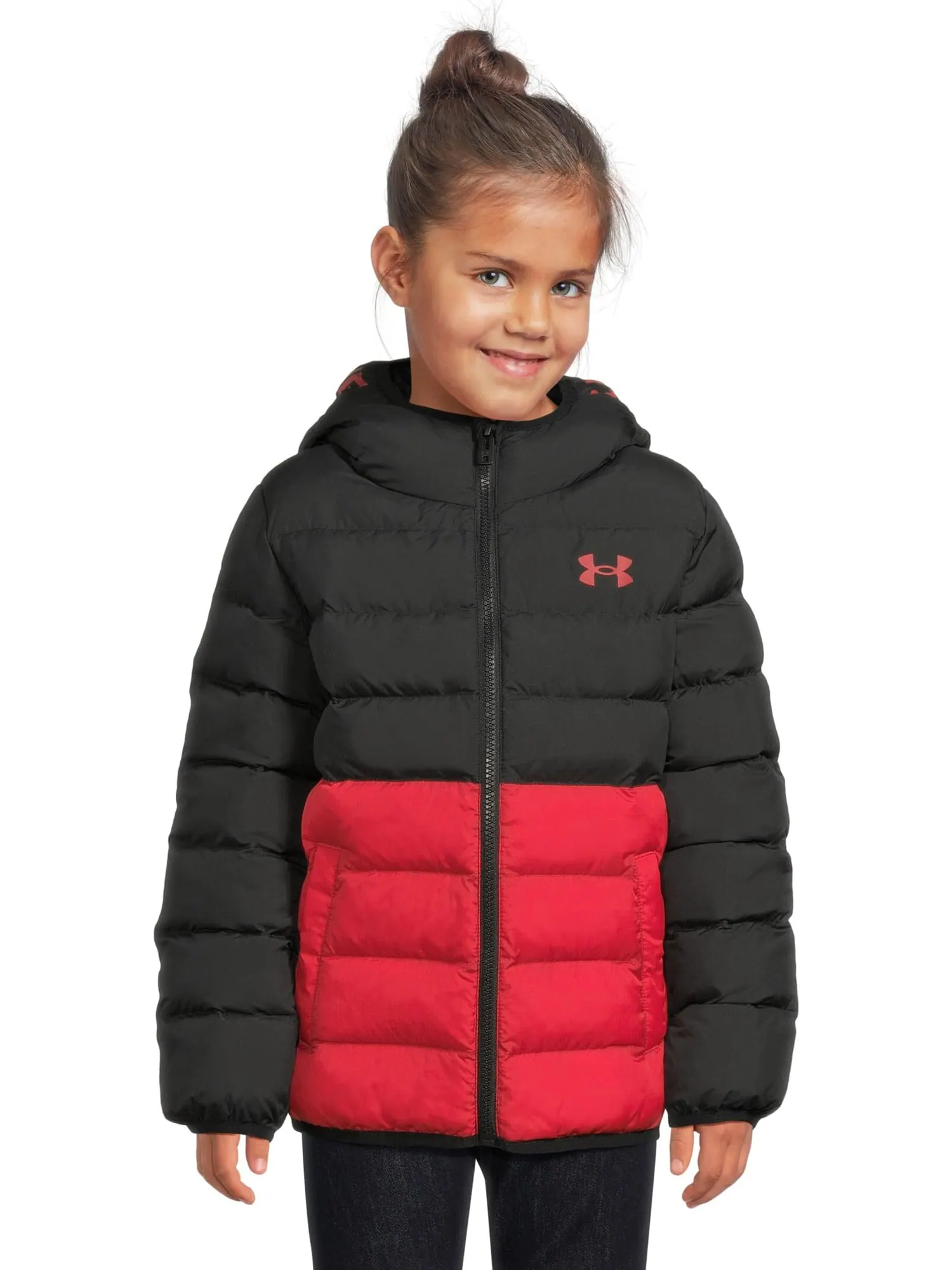Куртка-пуховик Pronto Colorblock Under Armour Kids — изображение 1 из 4, черный