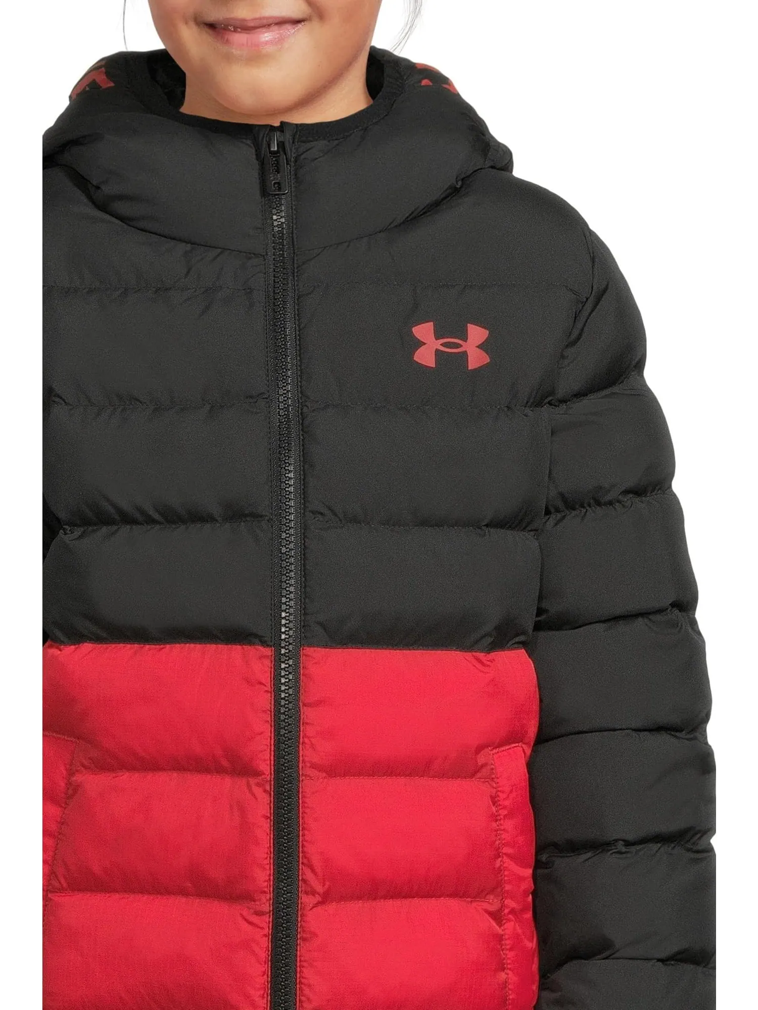 Куртка-пуховик Pronto Colorblock Under Armour Kids — изображение 3 из 4, черный