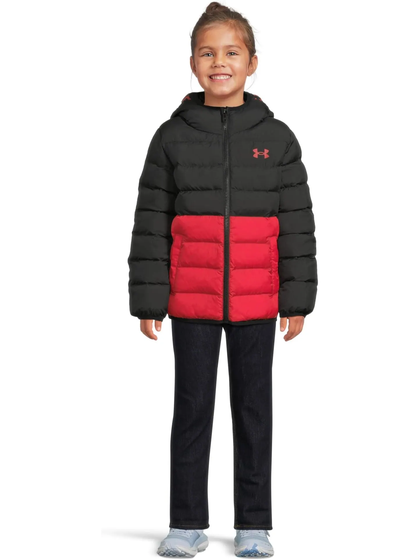 Куртка-пуховик Pronto Colorblock Under Armour Kids — изображение 4 из 4, черный