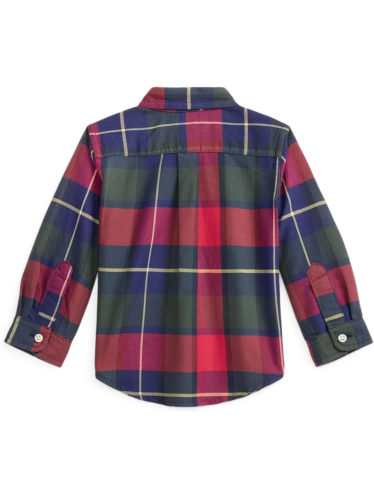 Рубашка Оксфорд из хлопковой ткани в клетку Polo Ralph Lauren Kids — изображение 2 из 2, красный/желтый/мульти
