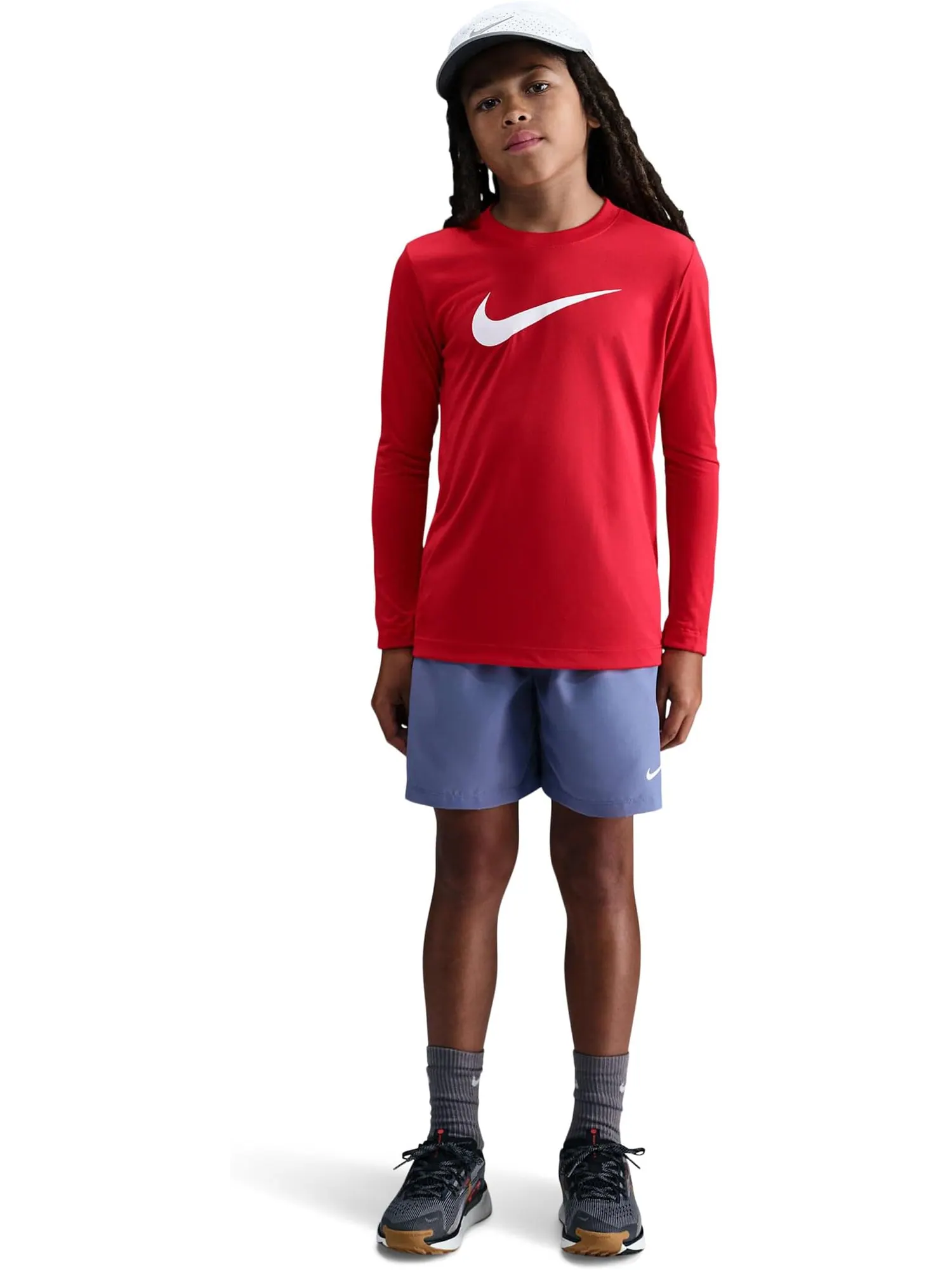 Футболка с длинным рукавом Legend Dri-FIT Nike Kids — изображение 1 из 3, красный/белый