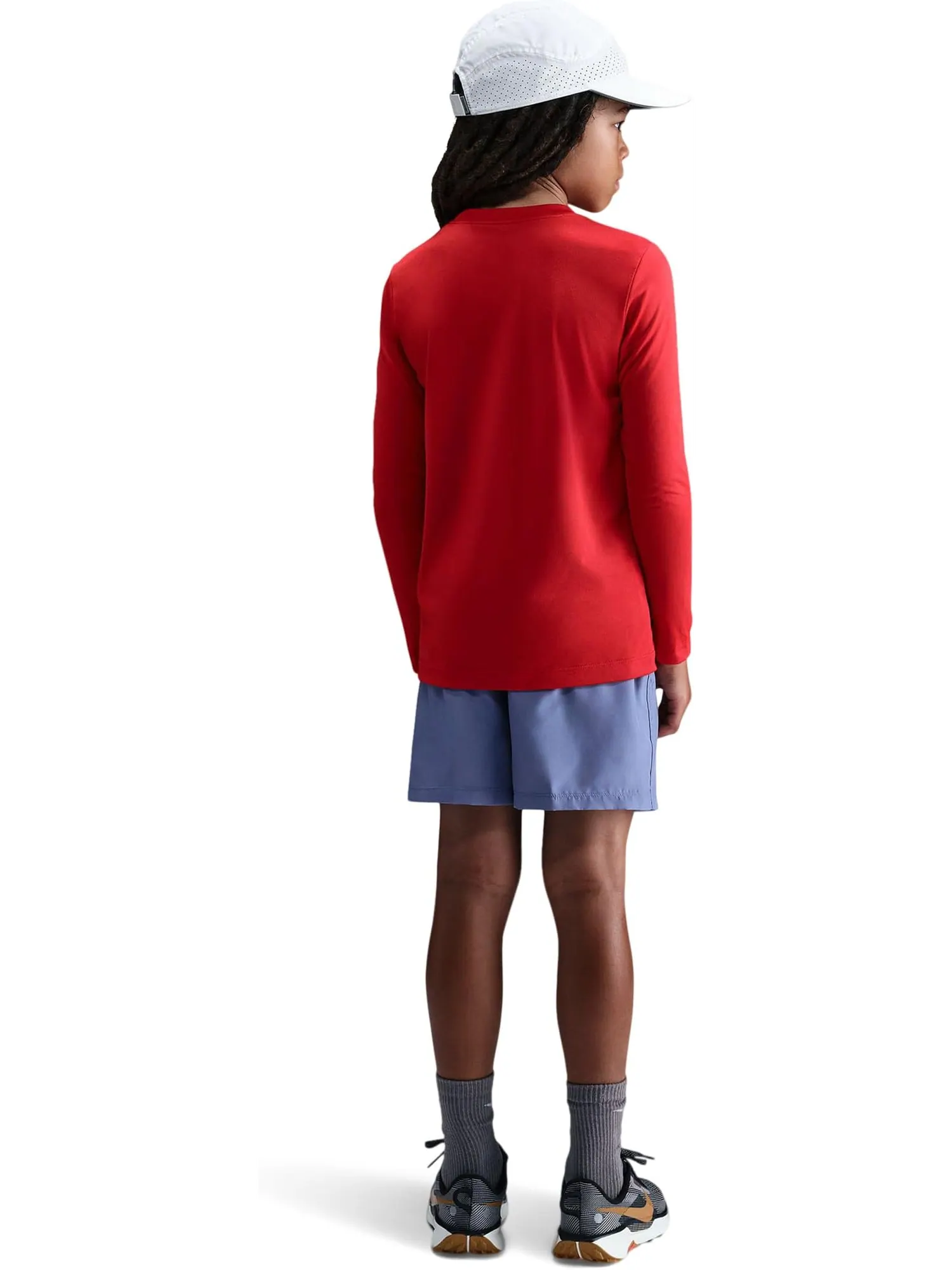 Футболка с длинным рукавом Legend Dri-FIT Nike Kids — изображение 2 из 3, красный/белый