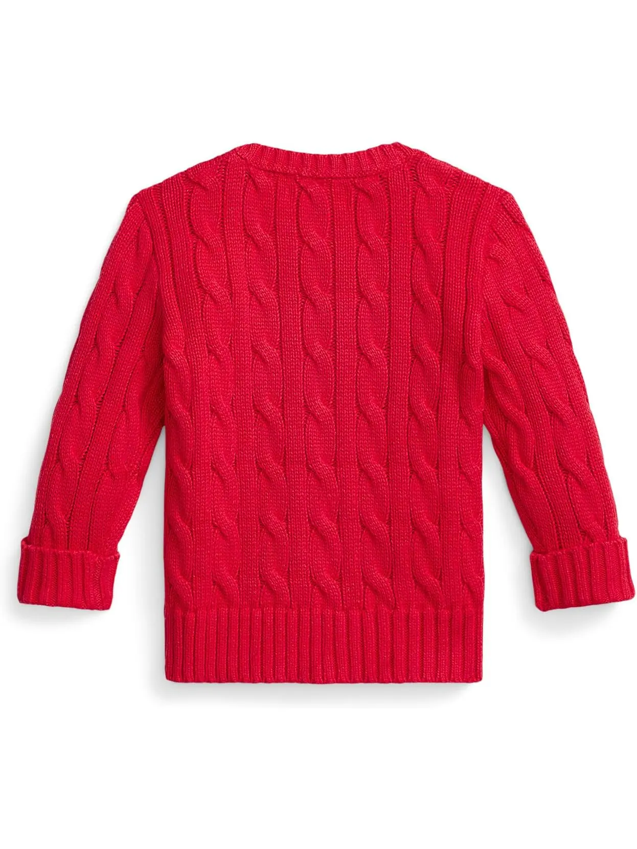 Свитер Polo Ralph Lauren Kids Cable-Knit Cotton Sweater — изображение 2 из 2, красный
