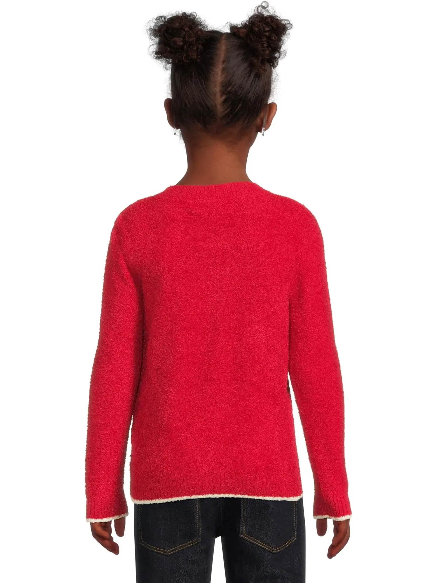 Свитер Barefoot Dreams Kids CozyChic Lite Fa La La Pullover — изображение 2 из 4, красный