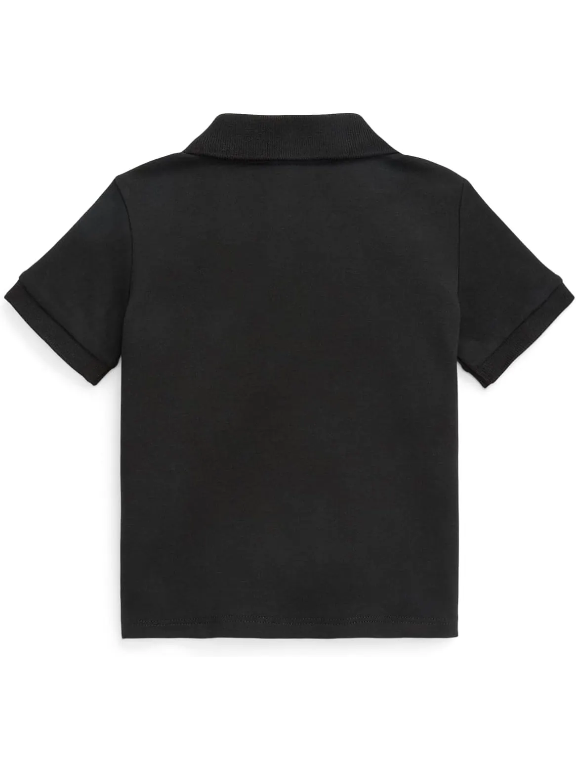 Мягкая хлопковая рубашка-поло Polo Ralph Lauren Kids — изображение 2 из 2, черный