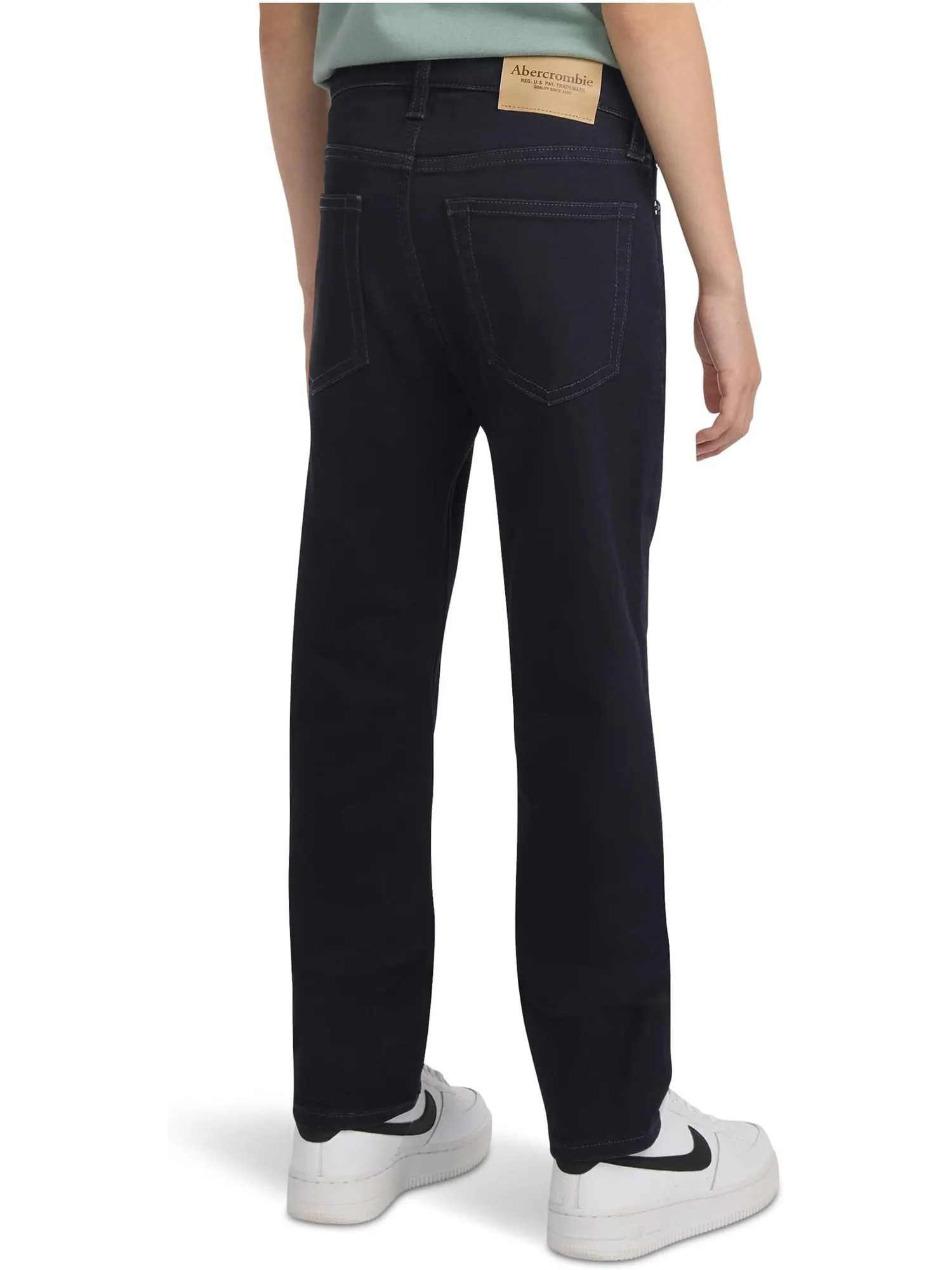 Узкие джинсы abercrombie kids — изображение 2 из 3, приглушенный серый