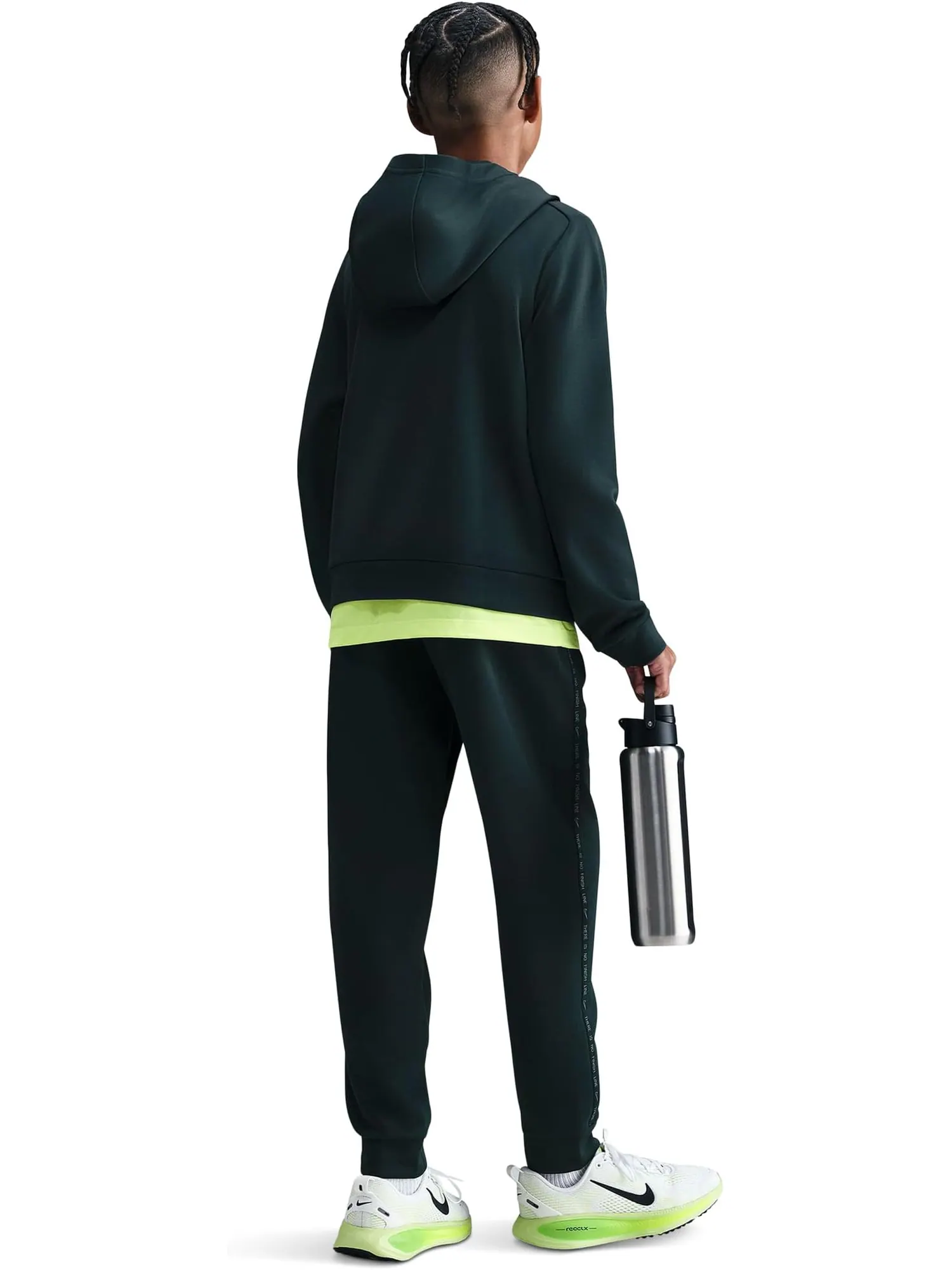Толстовка с капюшоном Sportswear Multi Dri-FIT Nike Kids — изображение 2 из 4, зеленый/зеленый