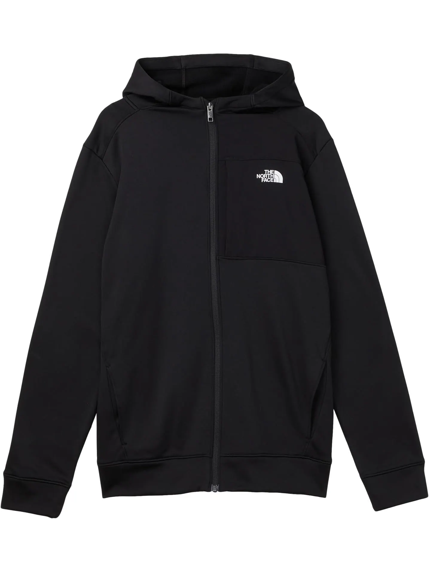 Флисовая куртка TNF Performance с капюшоном и застежкой-молнией The North Face Kids — изображение 1 из 1, черный
