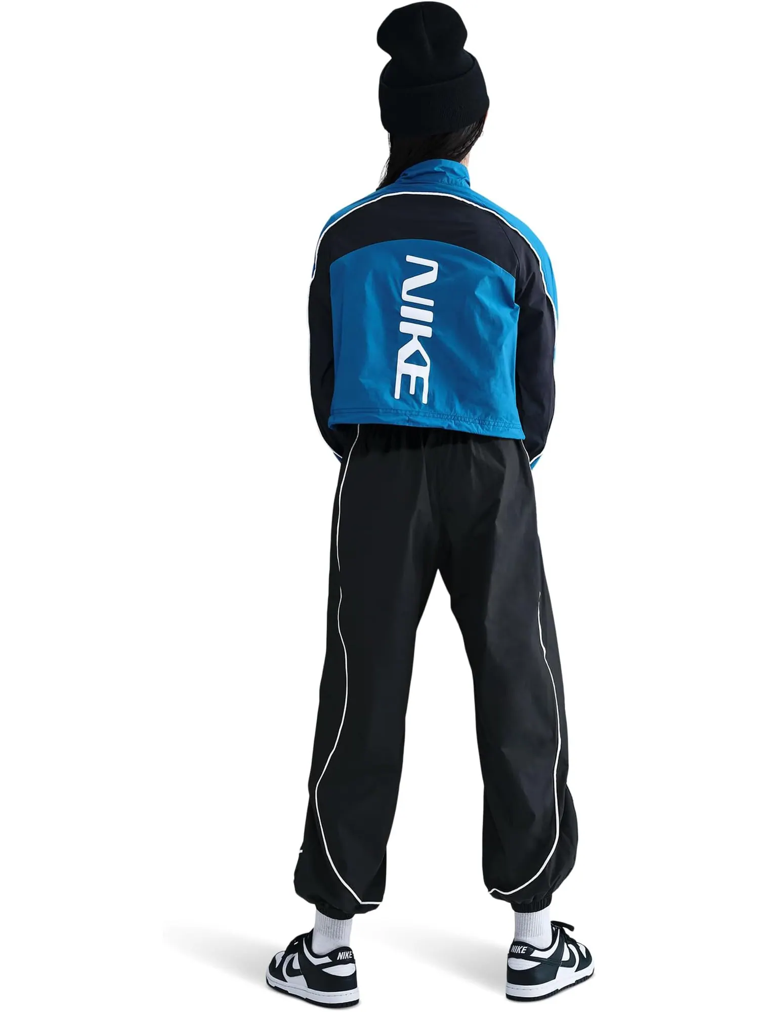 Брюки Nike Kids Sportswear Track Pants — изображение 2 из 2, черный/черный/белый